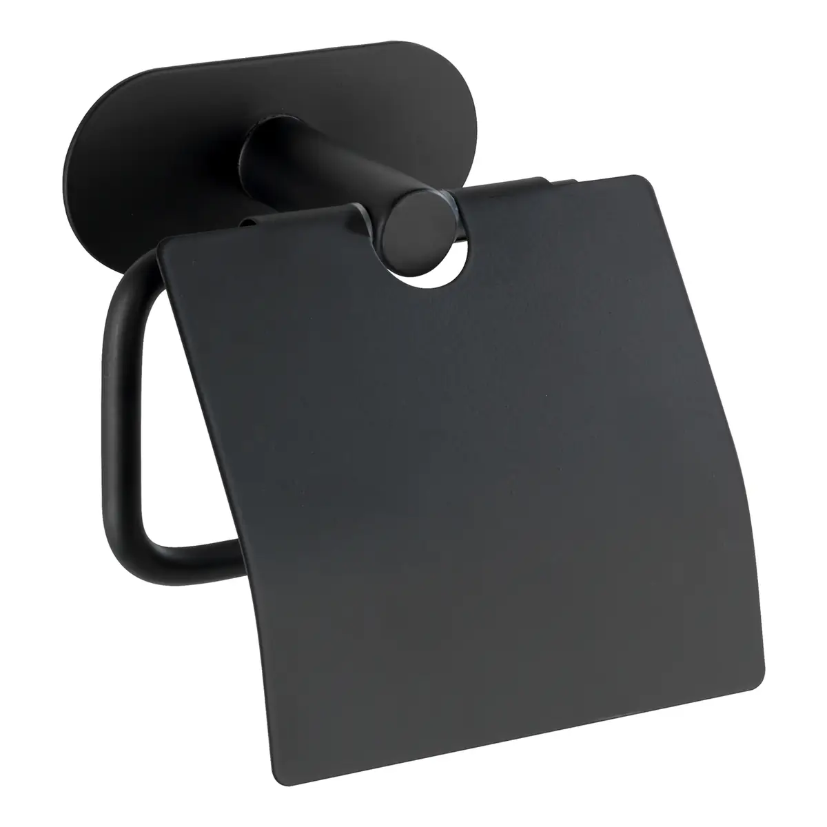Toilettenpapierhalter Edelstahl rostfrei, lackiert Schwarz