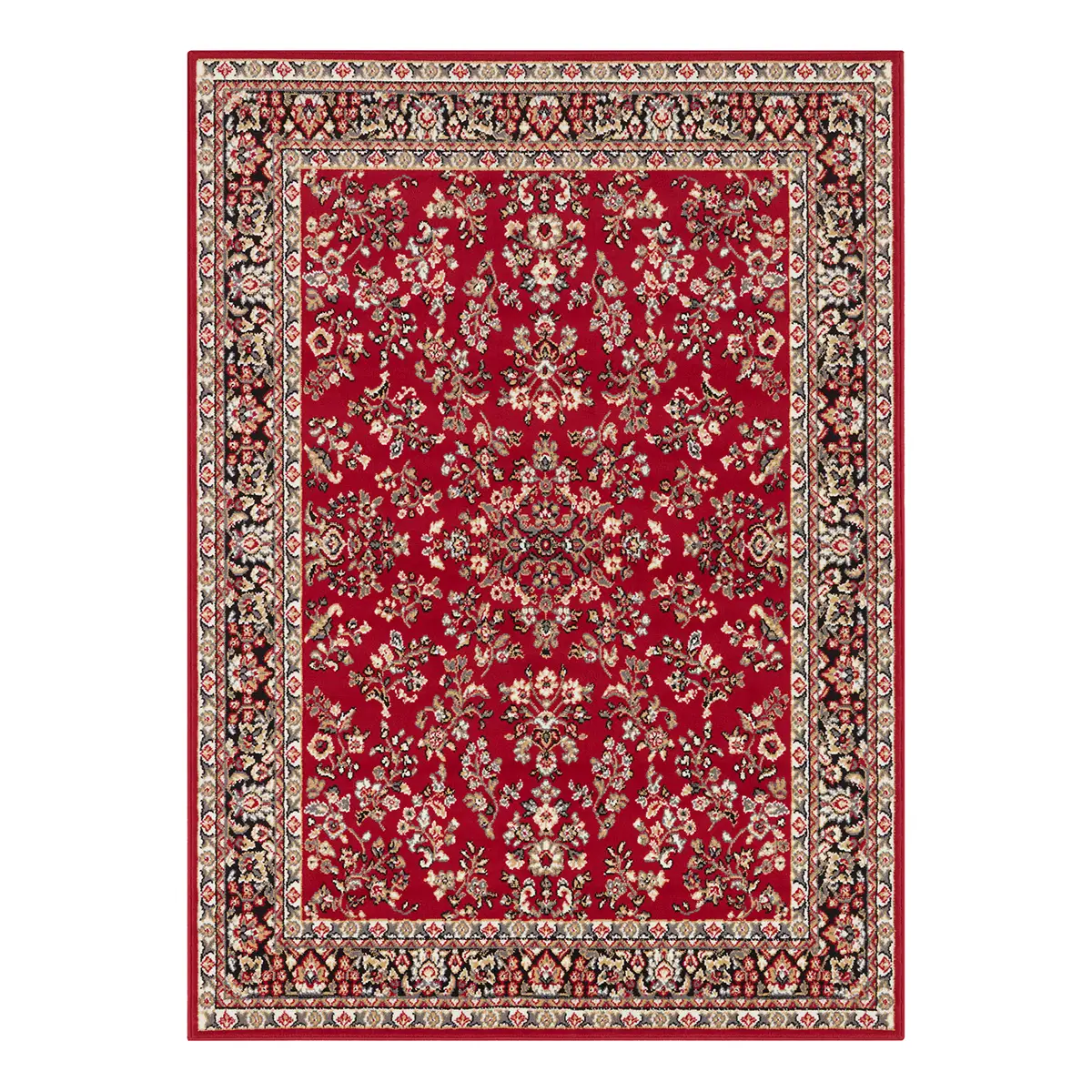 Kurzflorteppich Cublize I Rot/Rot 160 x 220cm Webstoff | Rot