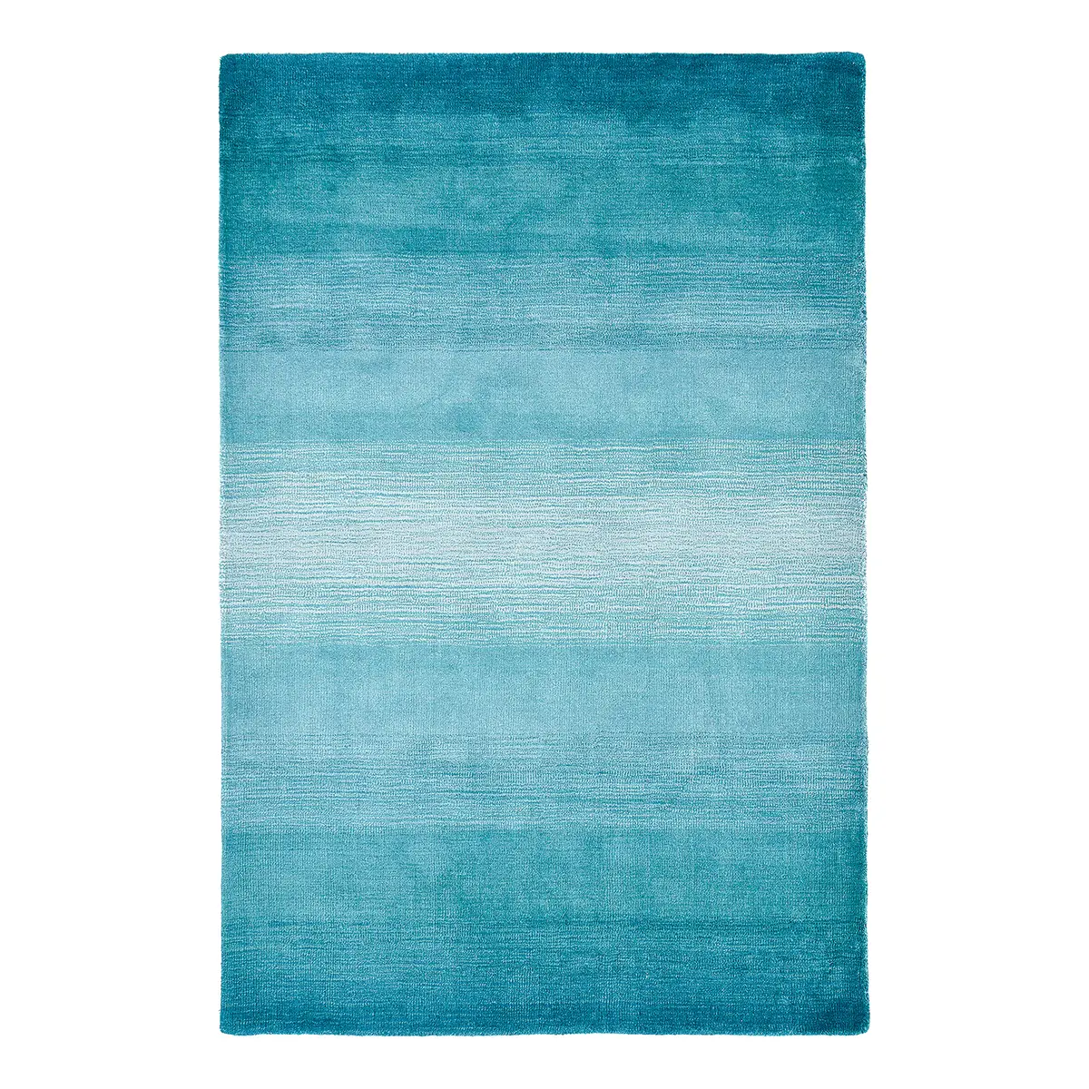 Wollteppich Wool Star Blau/Türkis 140 x 200cm Flachgewebe