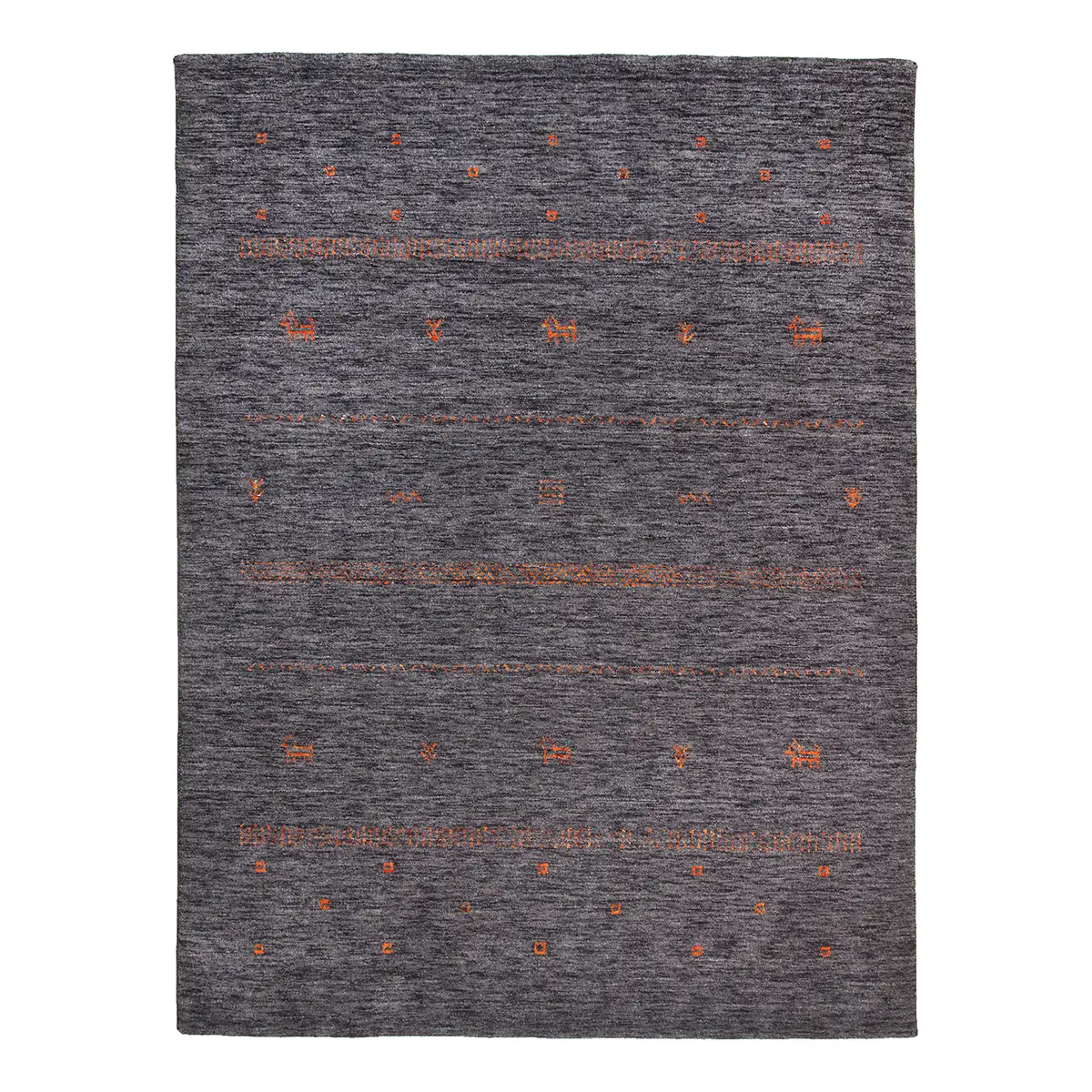 Kurzflorteppich Nebraska Grau 120 x 180cm | Grau