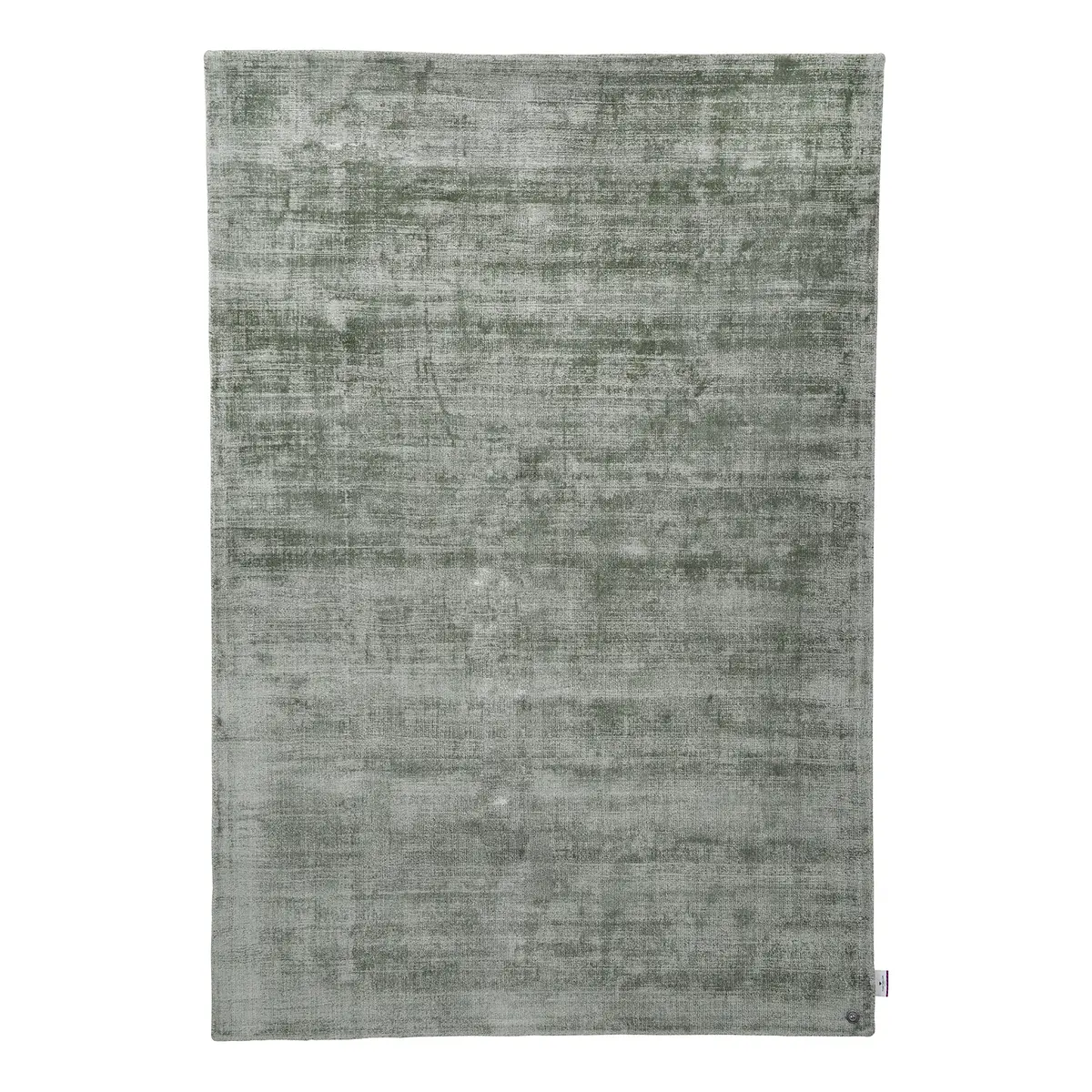Kurzflorteppich Shine Grün/Olivgrün 65 x 135cm | Grün