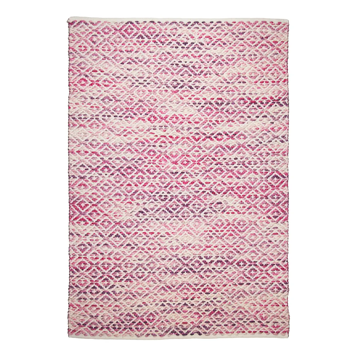 Wollteppich Smooth Comfort Diamond | Pink