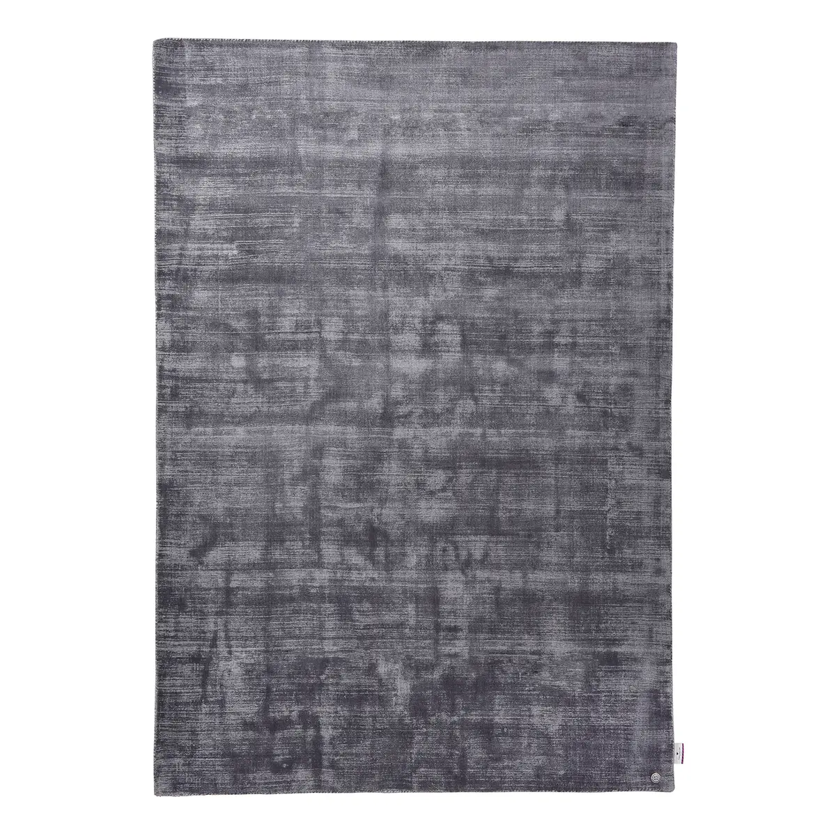 Kurzflorteppich Shine Grau/Anthrazit 140 x 200cm | Grau
