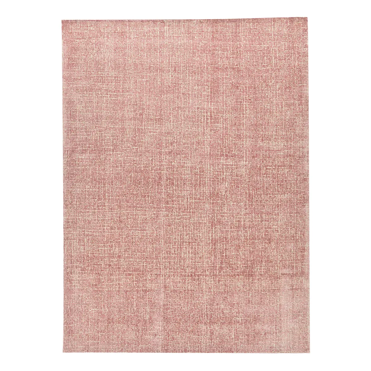 Wollteppich Groove I Pink/Rosa 65 x 135cm Mischgewebe | Rosa