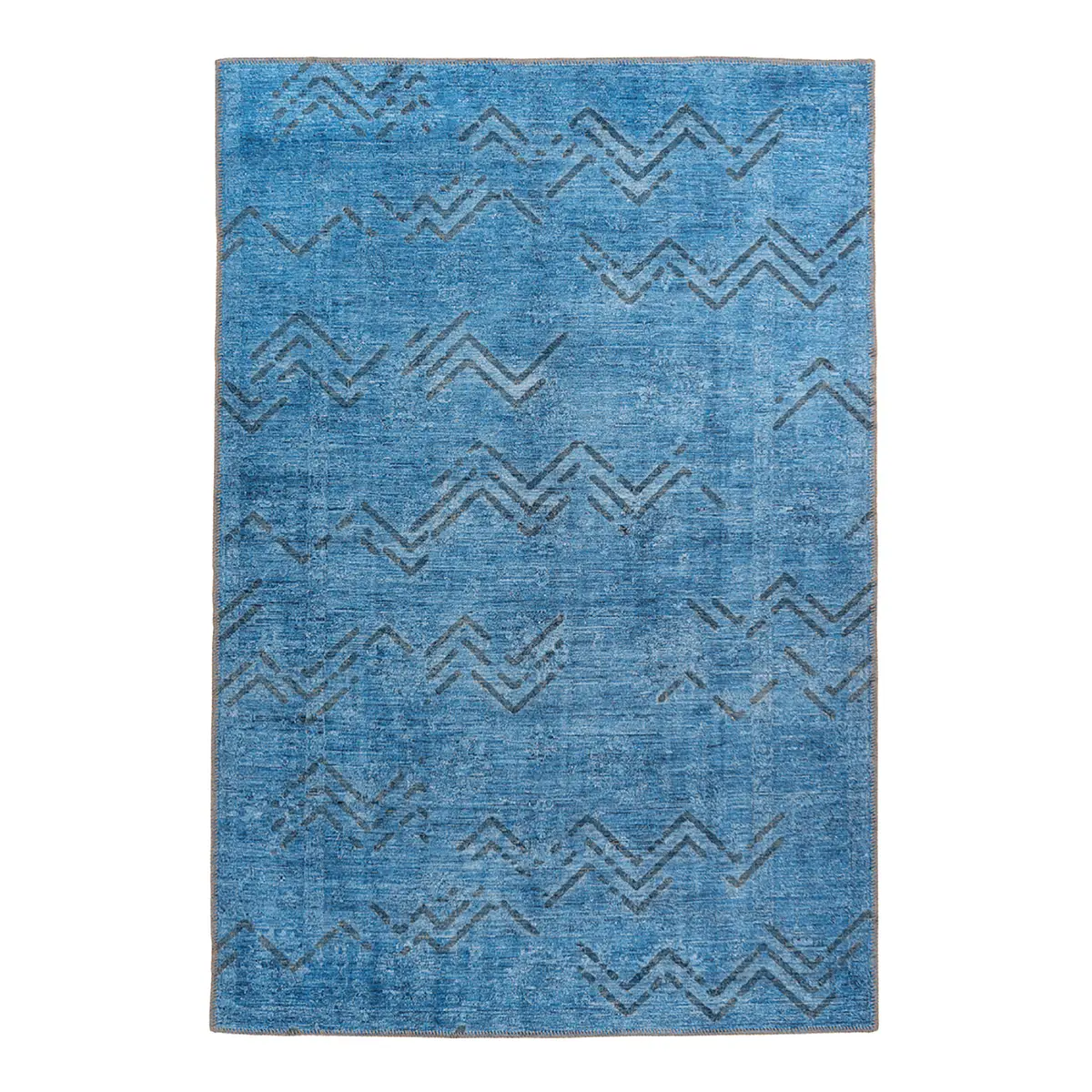 Kurzflorteppich Antique 325 Blau/Blau 120 x 180cm | Blau