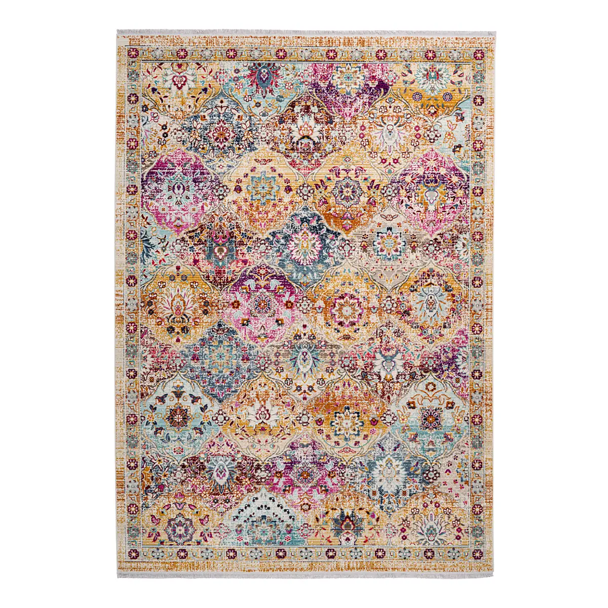 Kurzflorteppich Anouk 225 Multicolor | Mehrfarbig