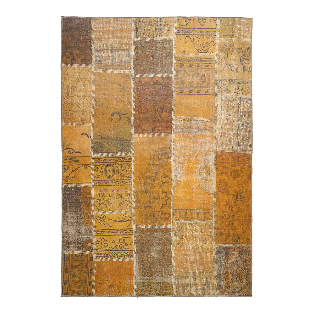 Kurzflorteppich Faye 525 Gold 110 x 180cm Webstoff | Gold
