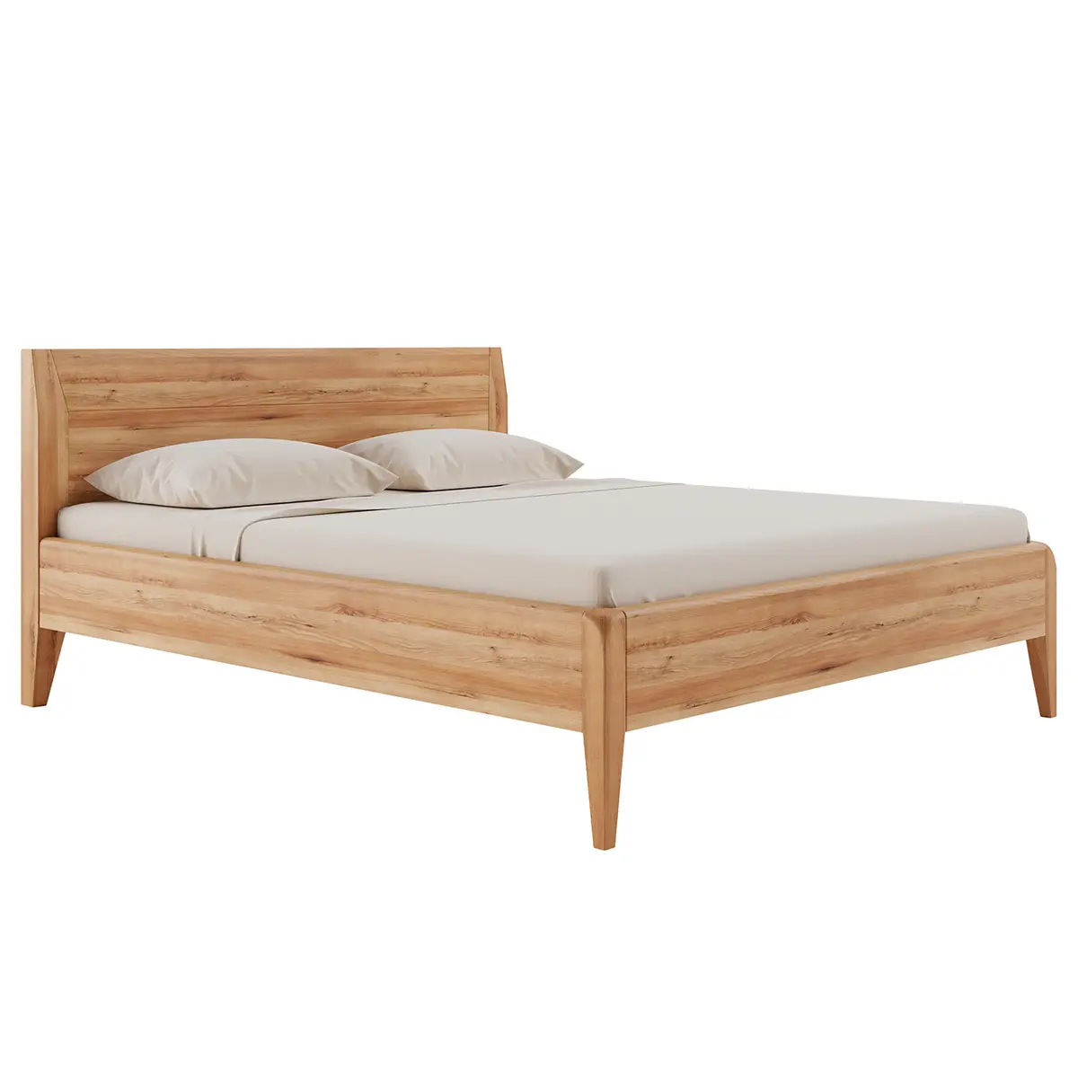 Massivholzbett Tanville | Braun