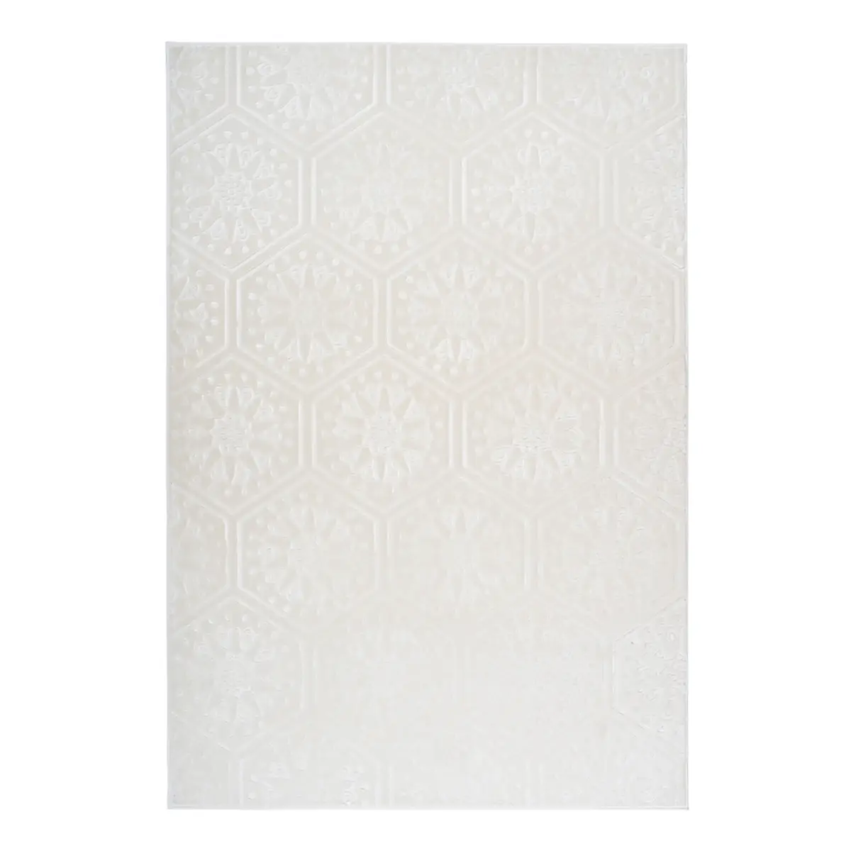 Kurzflorteppich Monroe 200 Weiß/Weiß 160 x 230cm | Weiß