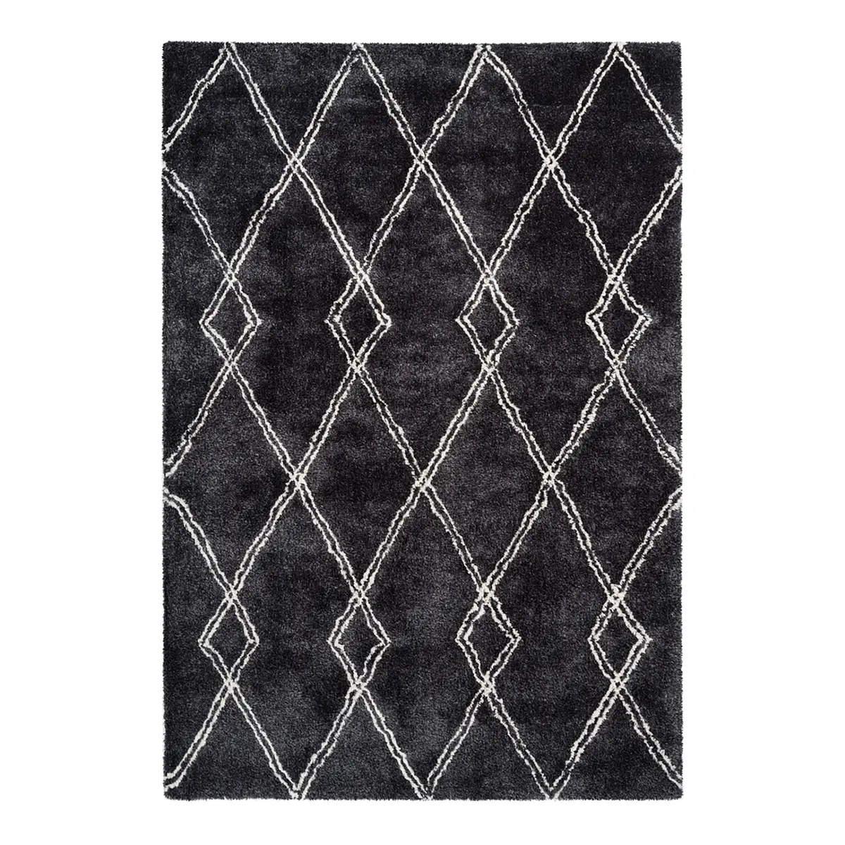 Kurzflorteppich Orlando 125 Grau/Anthrazit 80 x 150cm | Grau