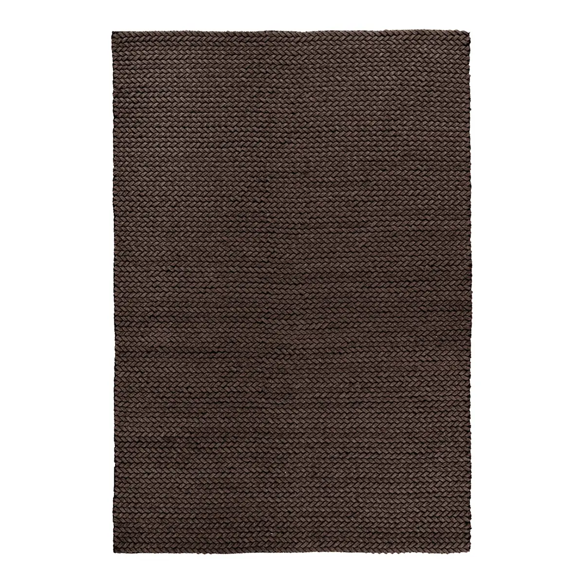 Kurzflorteppich Robbie 125 Braun/Braun 120 x 170cm Webstoff