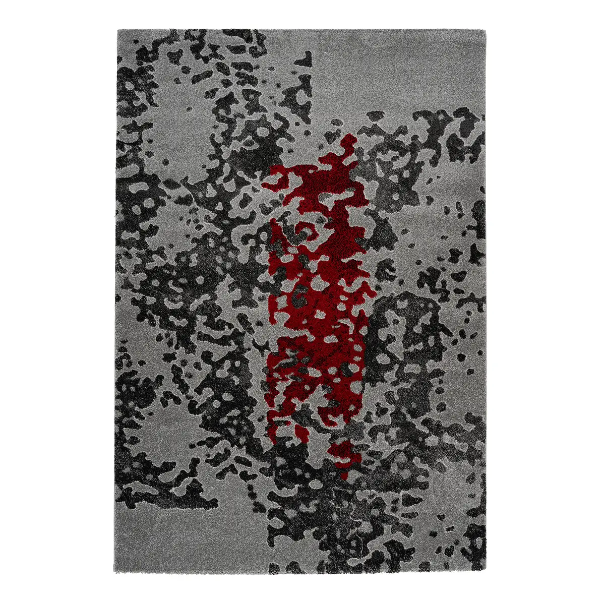 Kurzflorteppich Broadway VII Grau 120 x 170cm Kunstfaser | Grau
