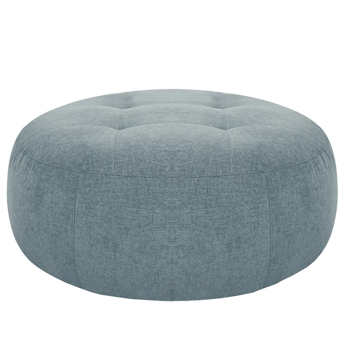 Pouf Montfort Ø 104cm Blau Chenille Alix: Hellblau | Blau