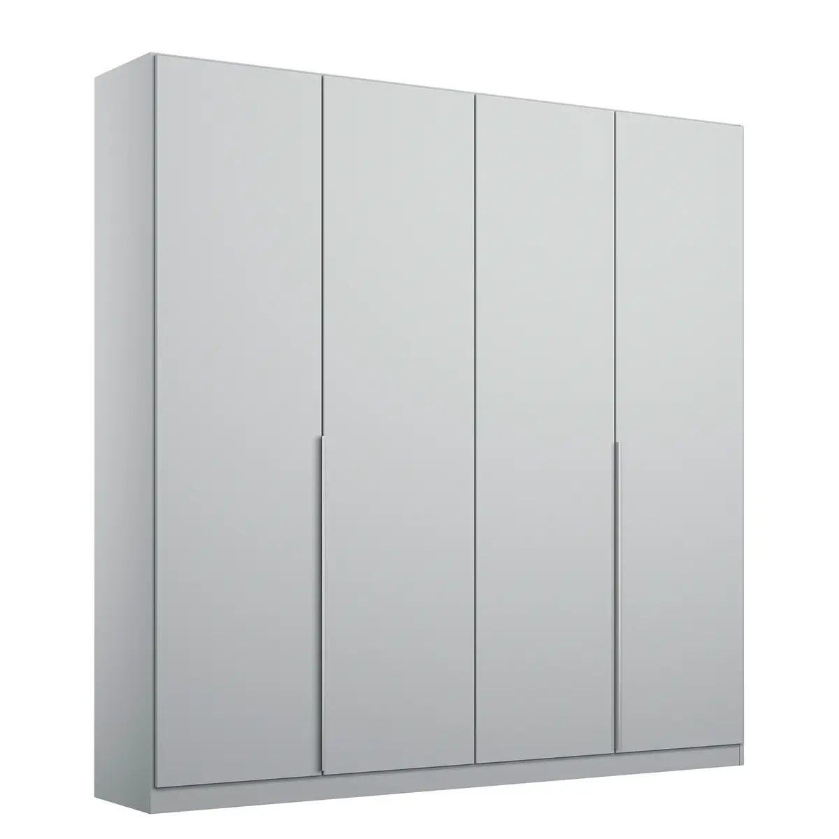 Drehtürenschrank Alabama 181 x 210cm Grau/Grau Basic Aluminium