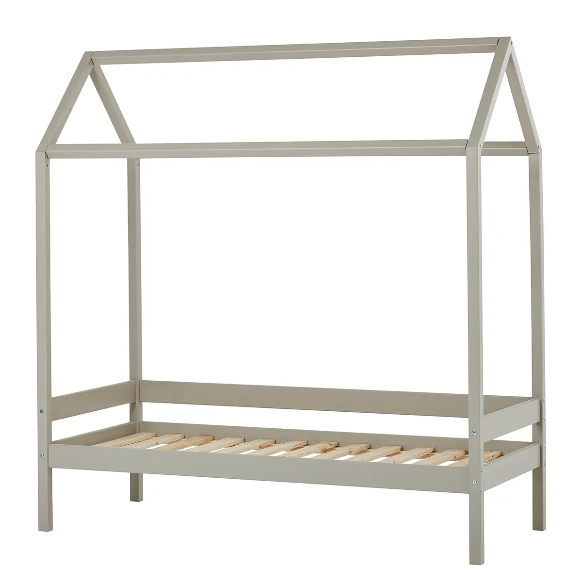 Hausbett 70 x 160cm Grau/Grau | Grau