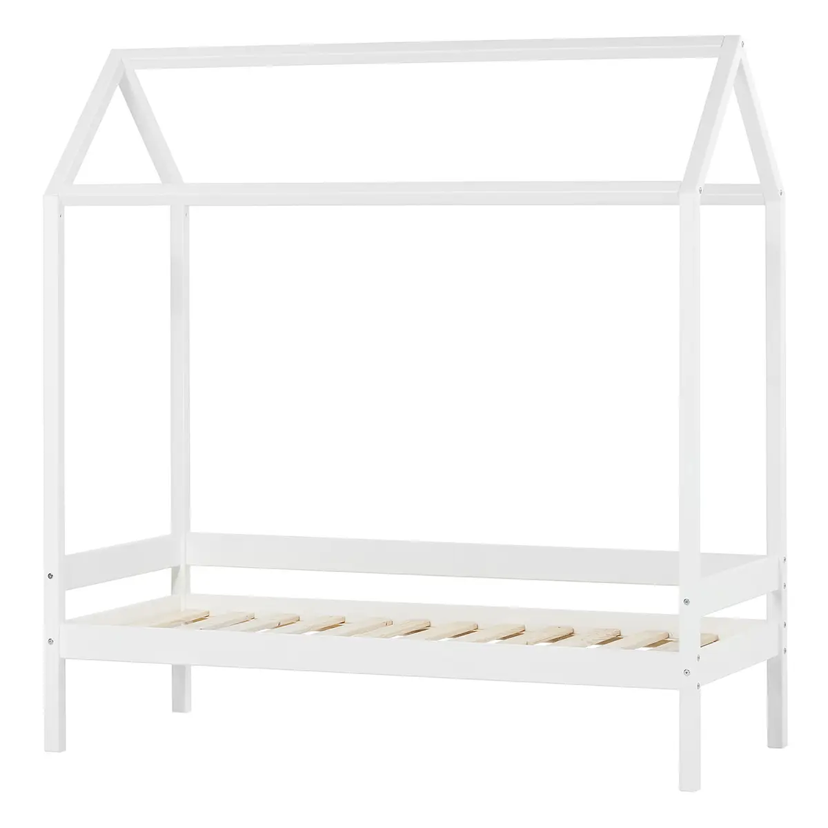 Hausbett 70 x 160cm Weiß | Weiß