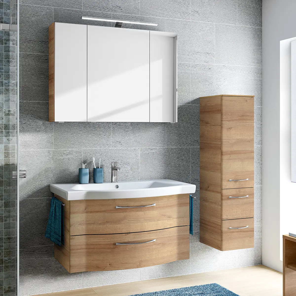 Badezimmerset 6005 II 3-teilig | Braun