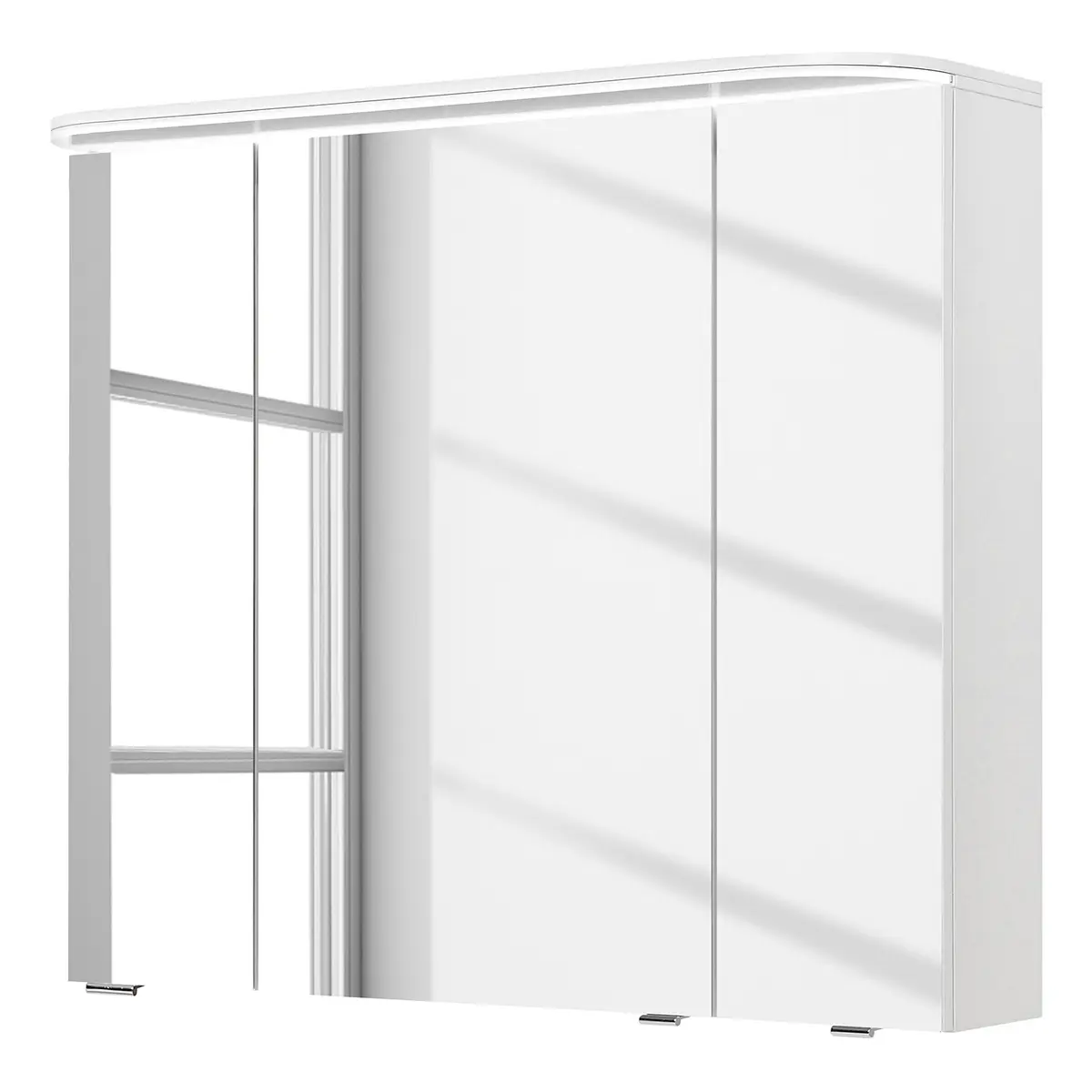 Spiegelschrank Balto 85cm Weiß/Weiß | Weiß