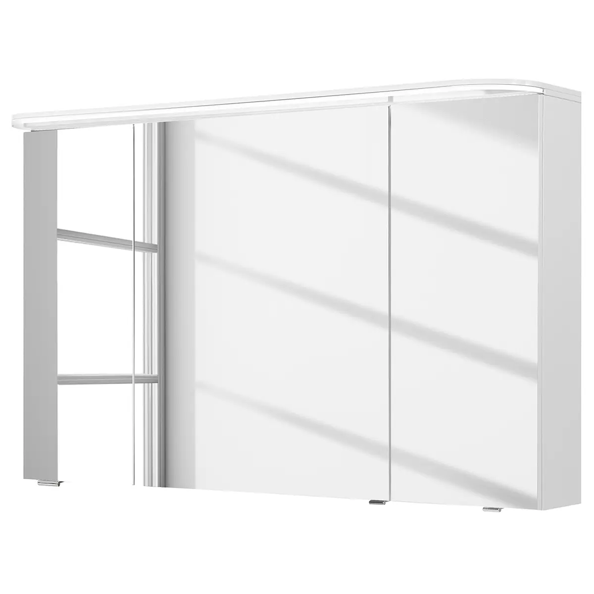 Spiegelschrank Balto 120cm Weiß/Weiß | Weiß
