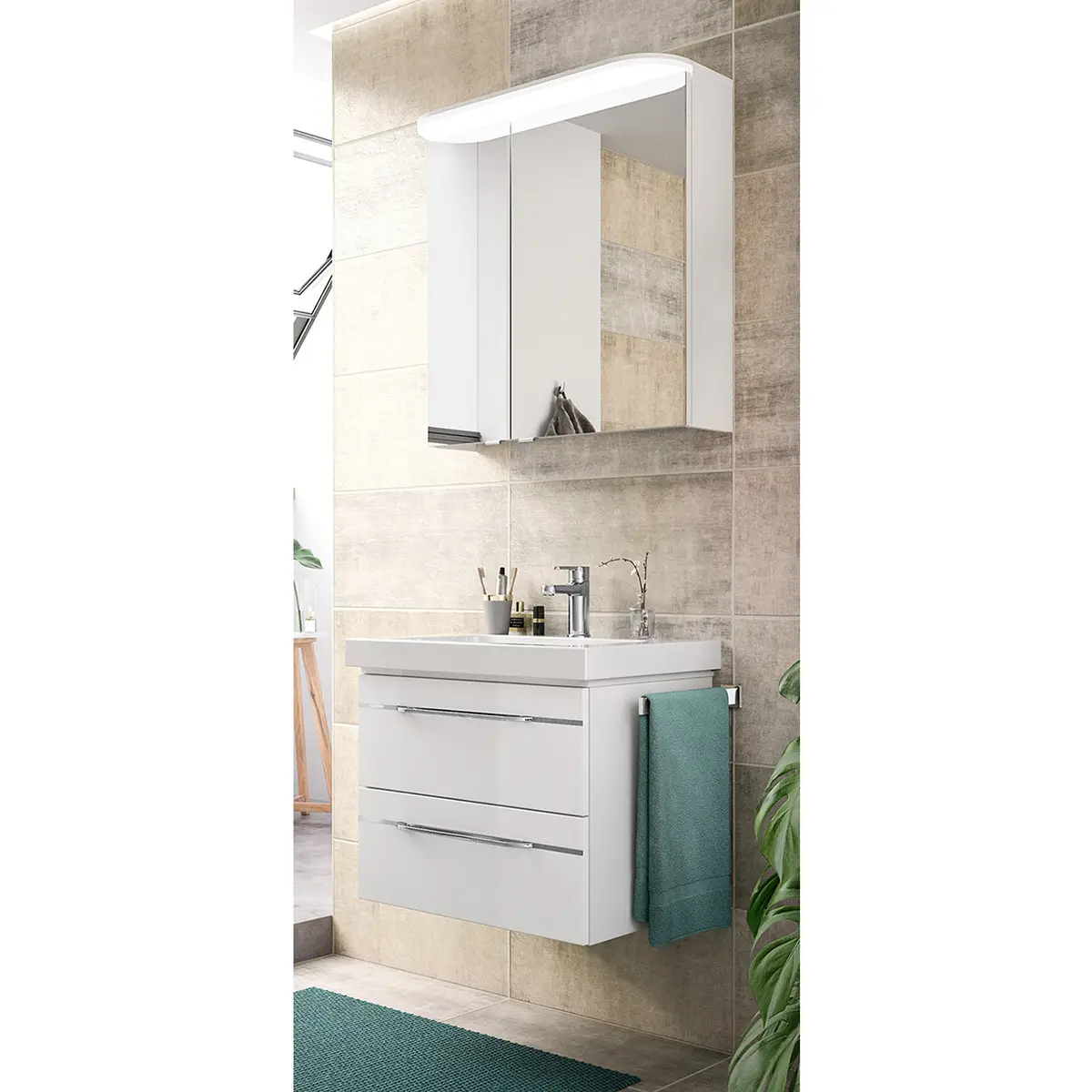 Badezimmerset Balto I | Weiß