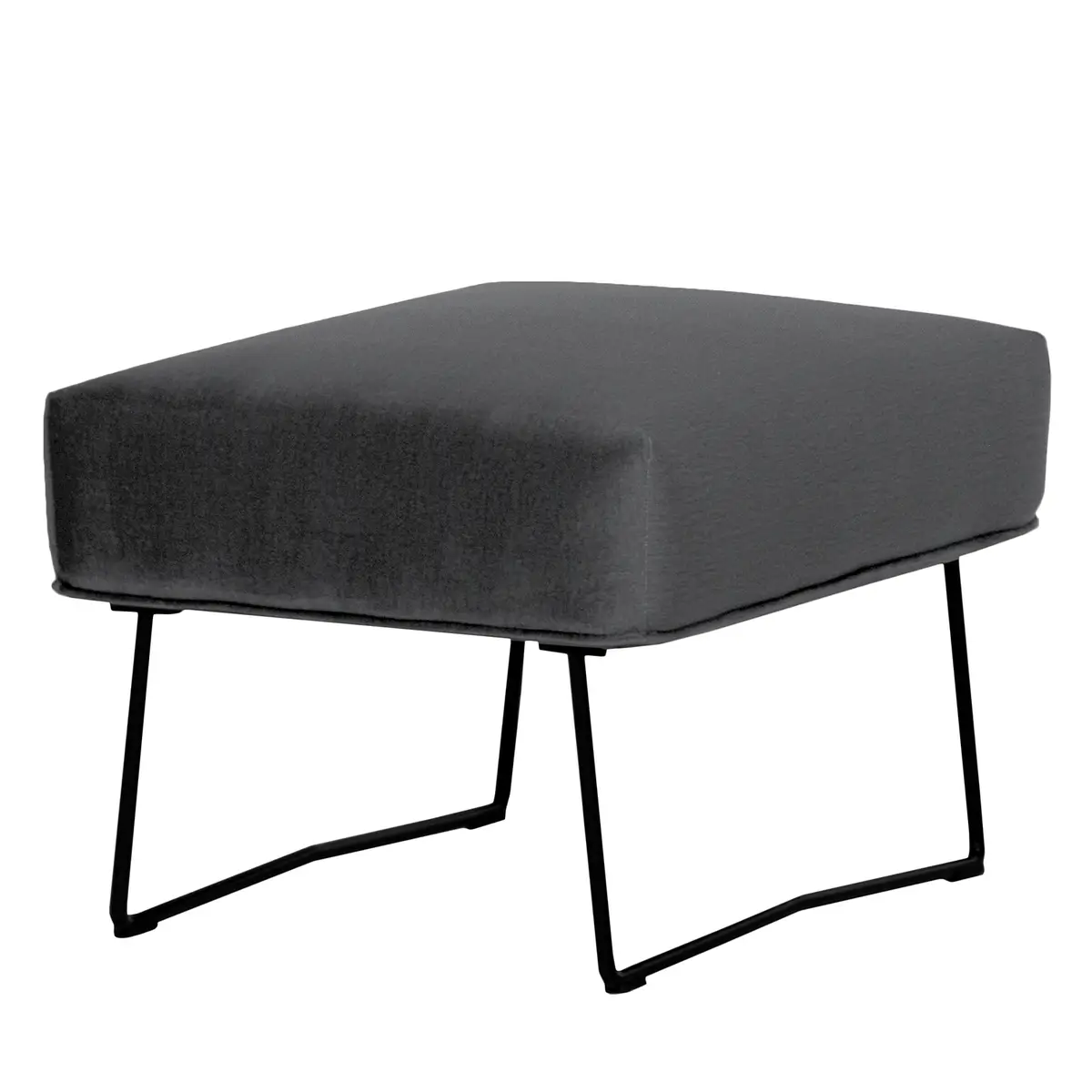 Polsterhocker Caleta | Grau