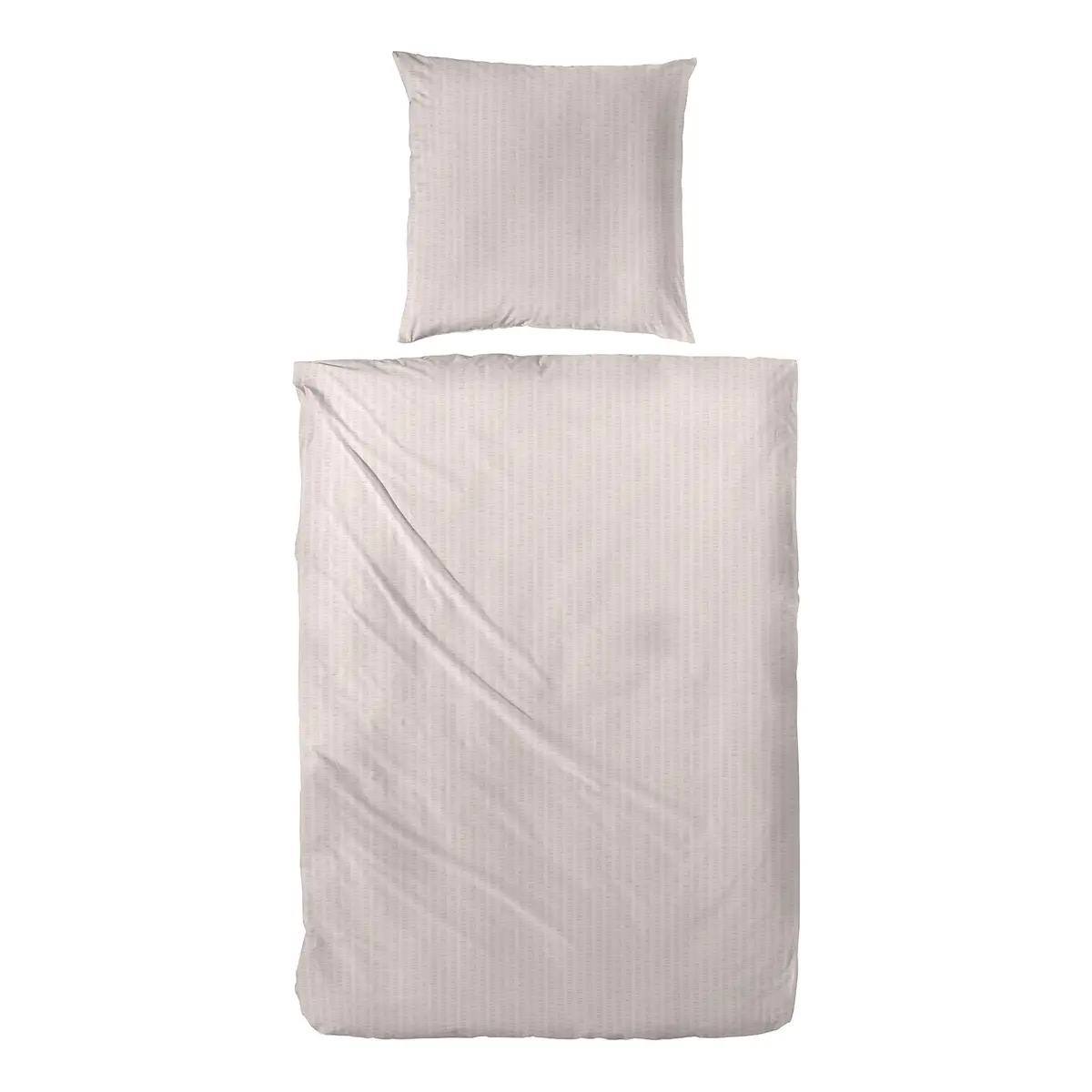 Soft-Seersucker-Bettwäsche Uni | Beige
