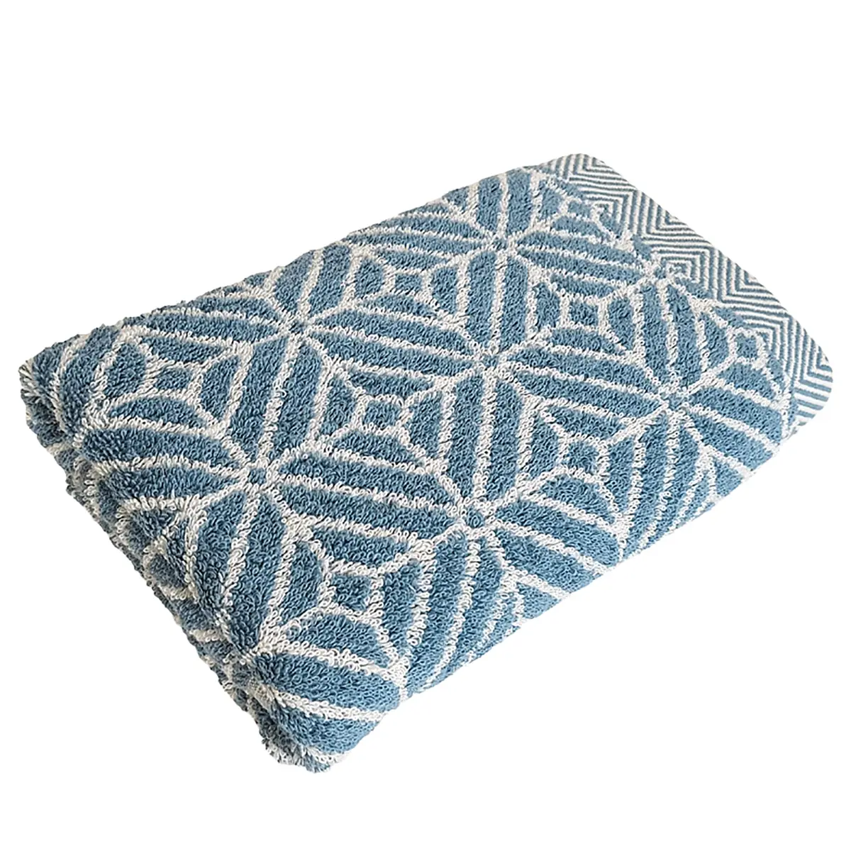 Duschtuch Design Jacquard | Blau