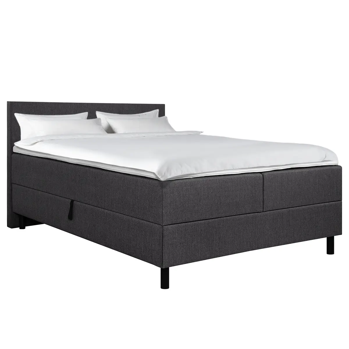 Boxbett Nanau mit Stauraum 160 x 200cm | Grau