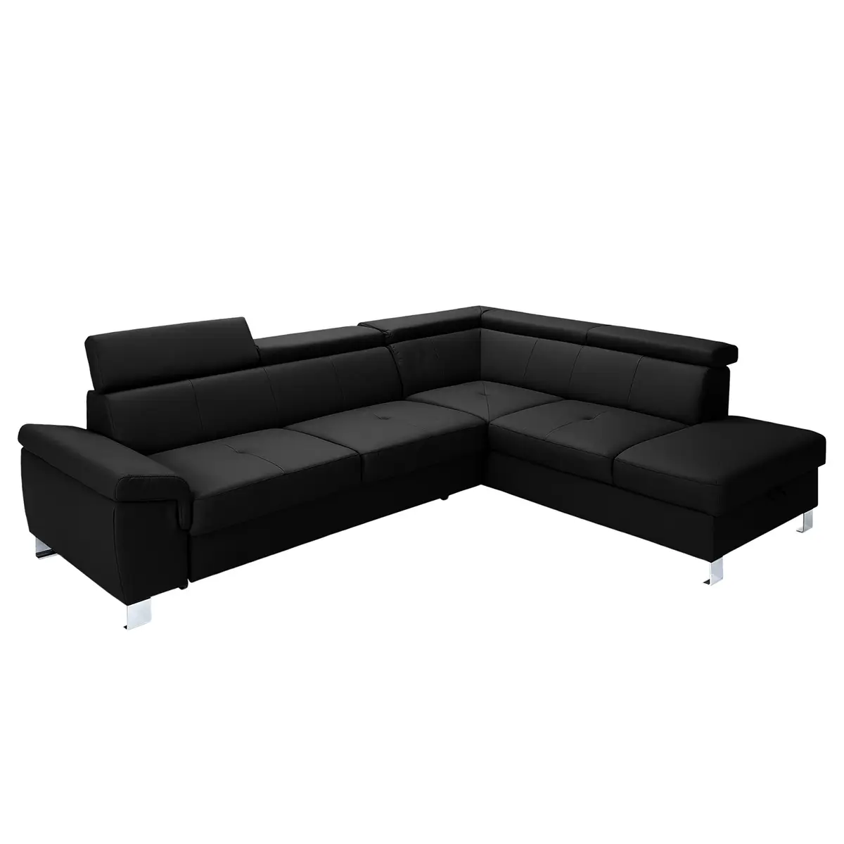 Ecksofa Busene | Schwarz