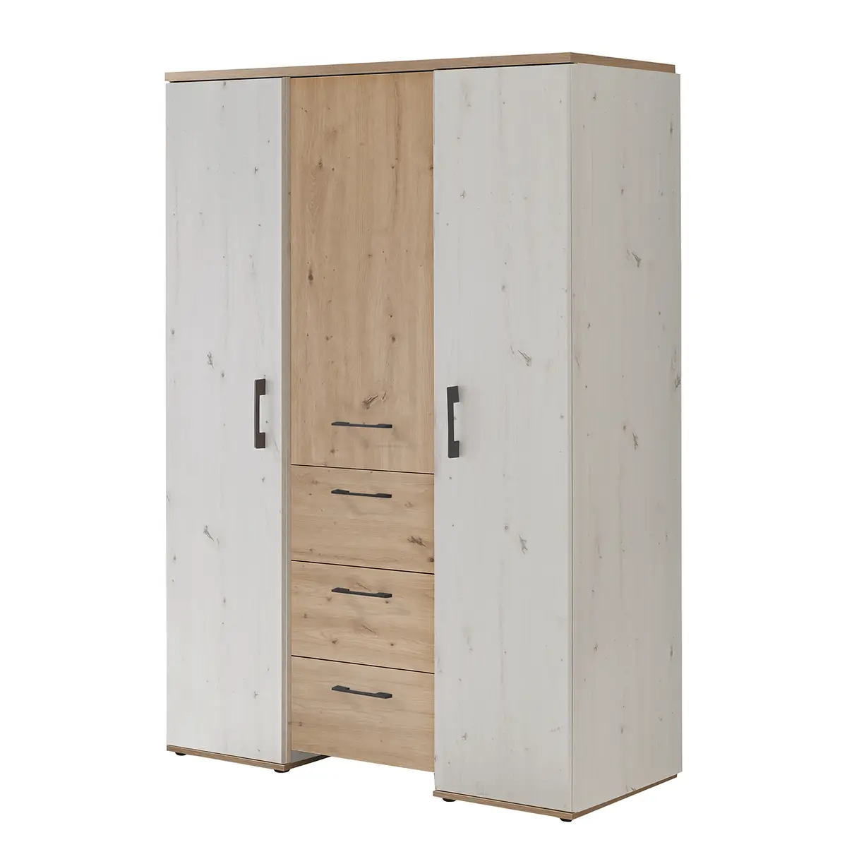 Drehtürenschrank Micha | Weiß