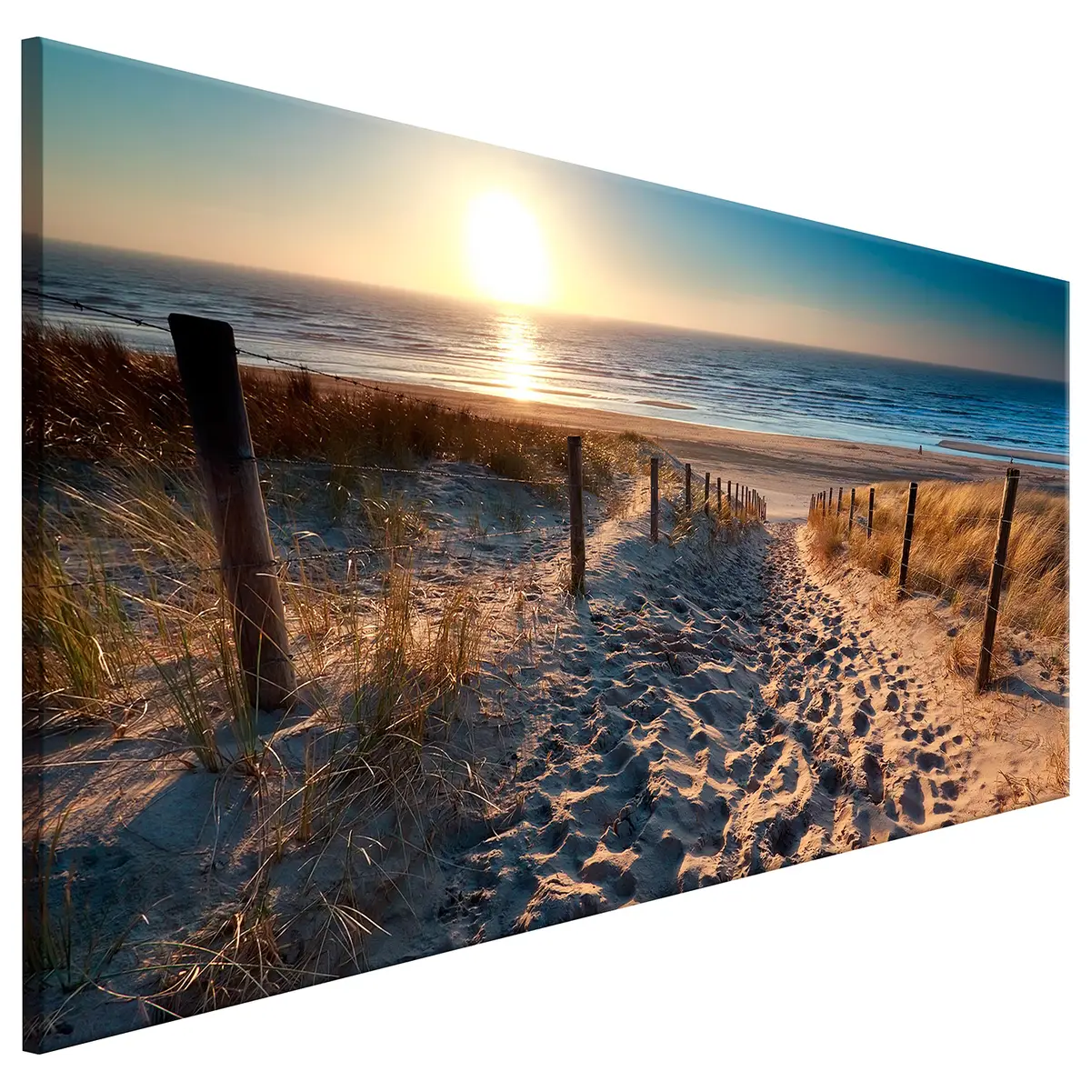 Wandbild Sunset Path | Beige
