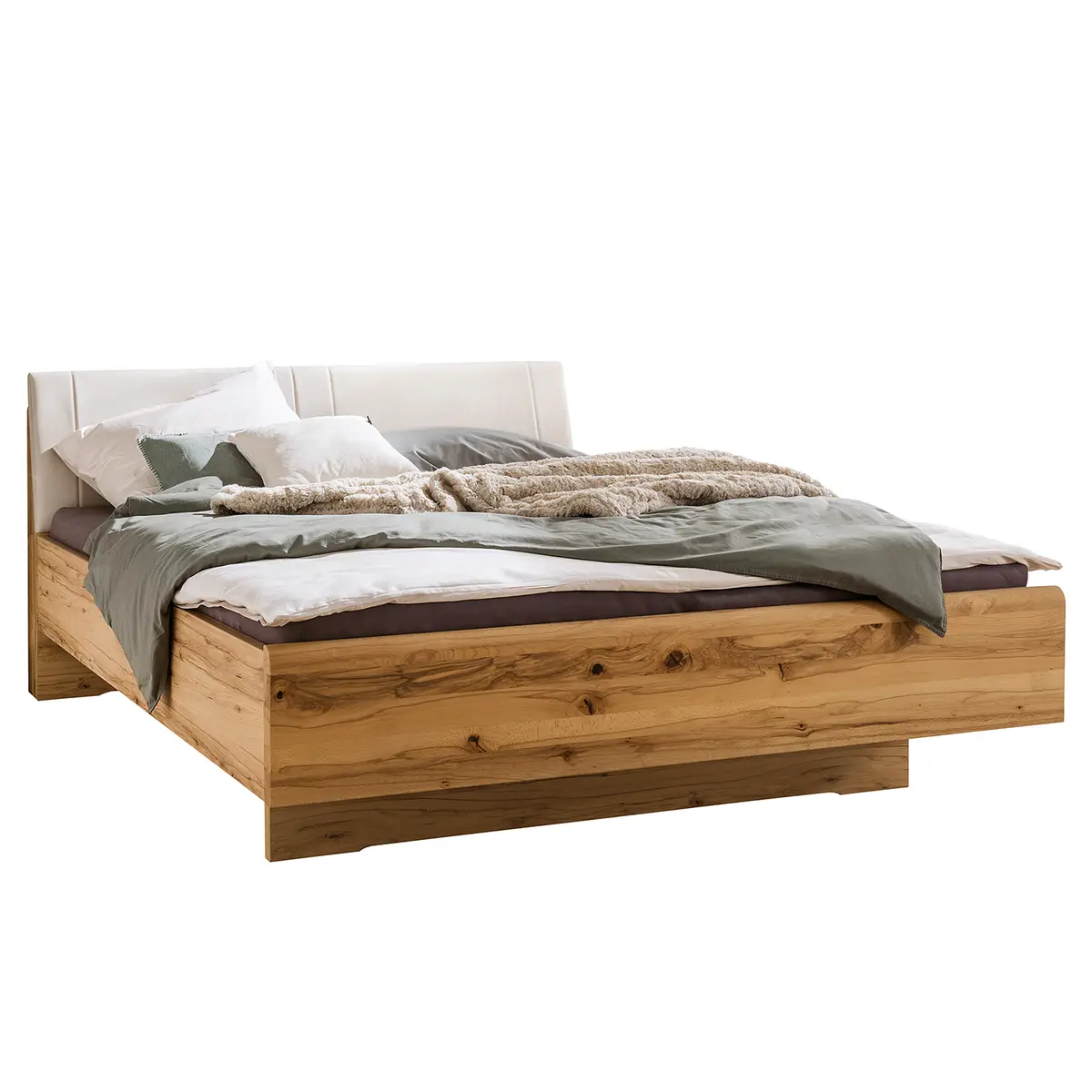 Massivholzbett I 200 x 220cm | Braun