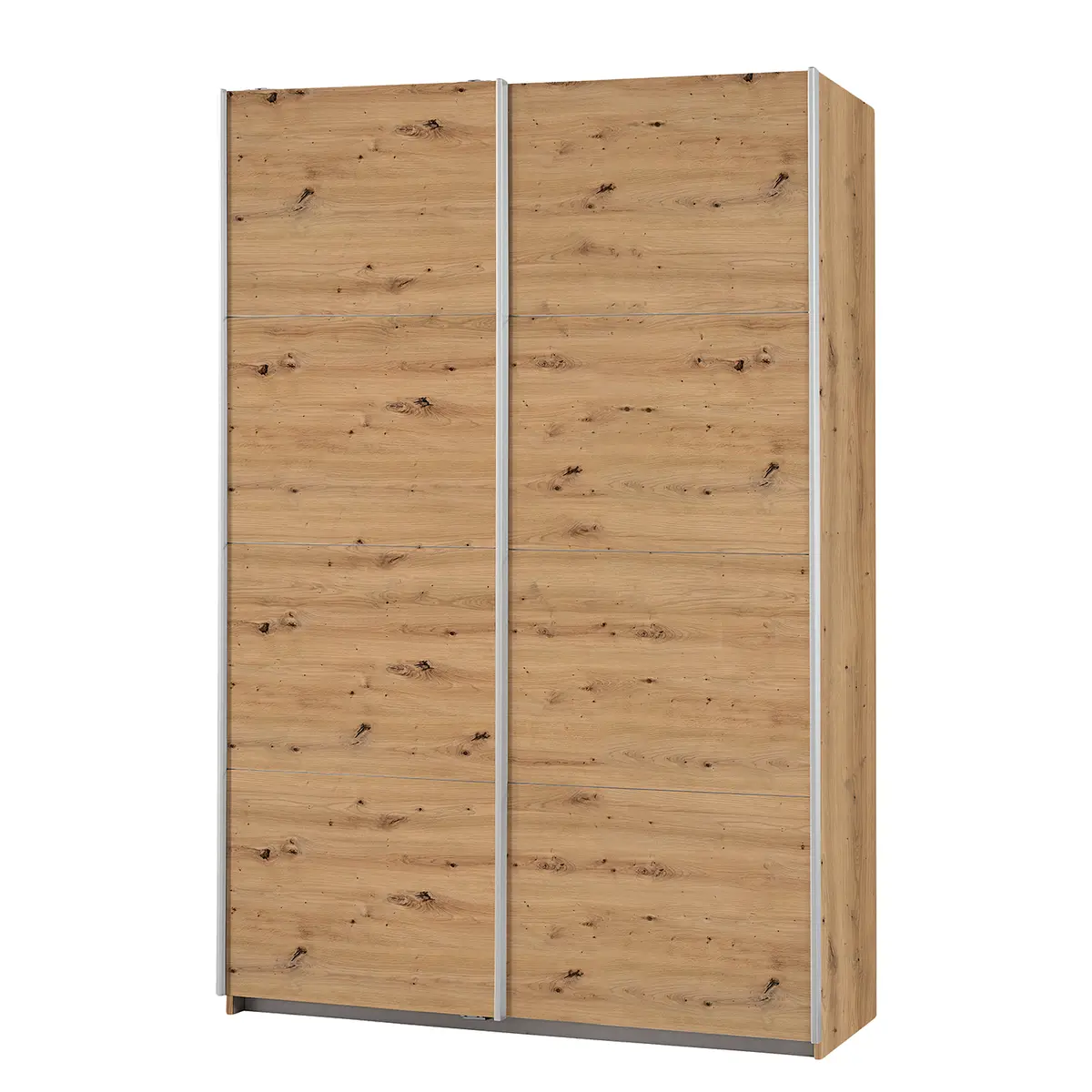 Schwebetürenschrank I 136cm Braun/Eiche Artisan Dekor Premium