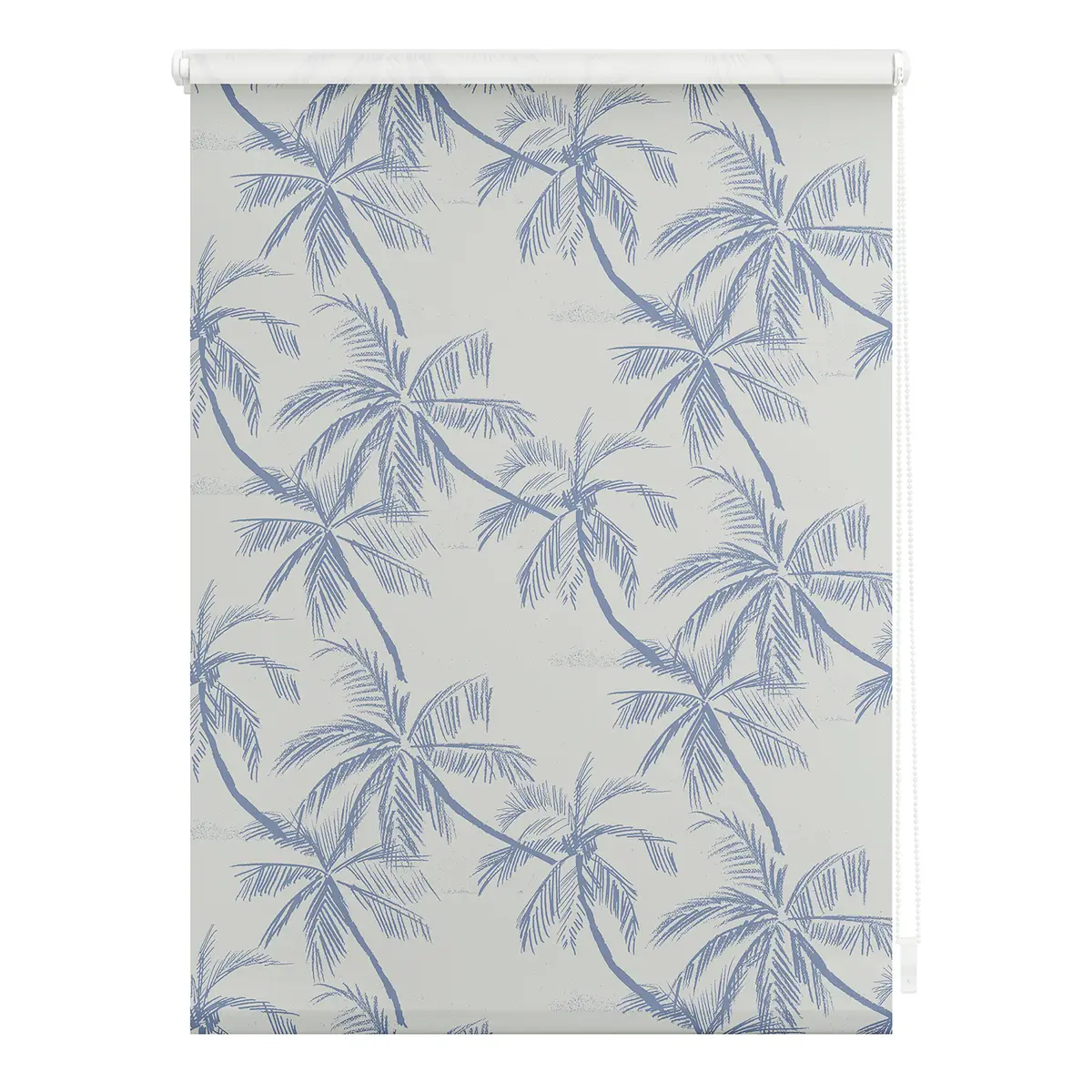 Klemmfix Rollo Blueprint Palms | Blau