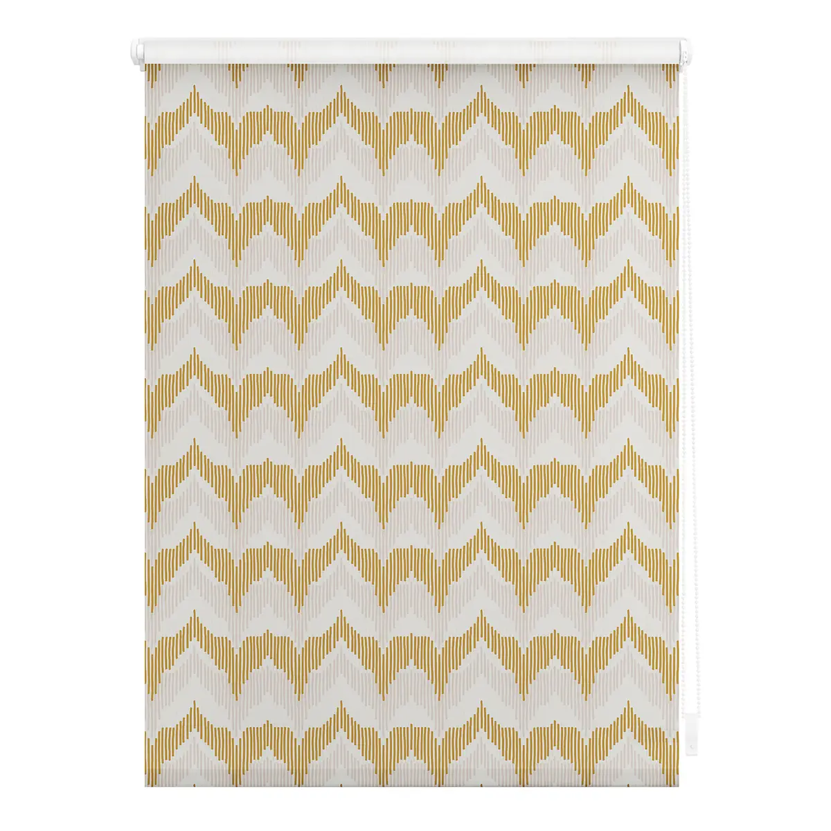Klemmfix Verdunklungsrollo Boho Zig Zag | Gelb
