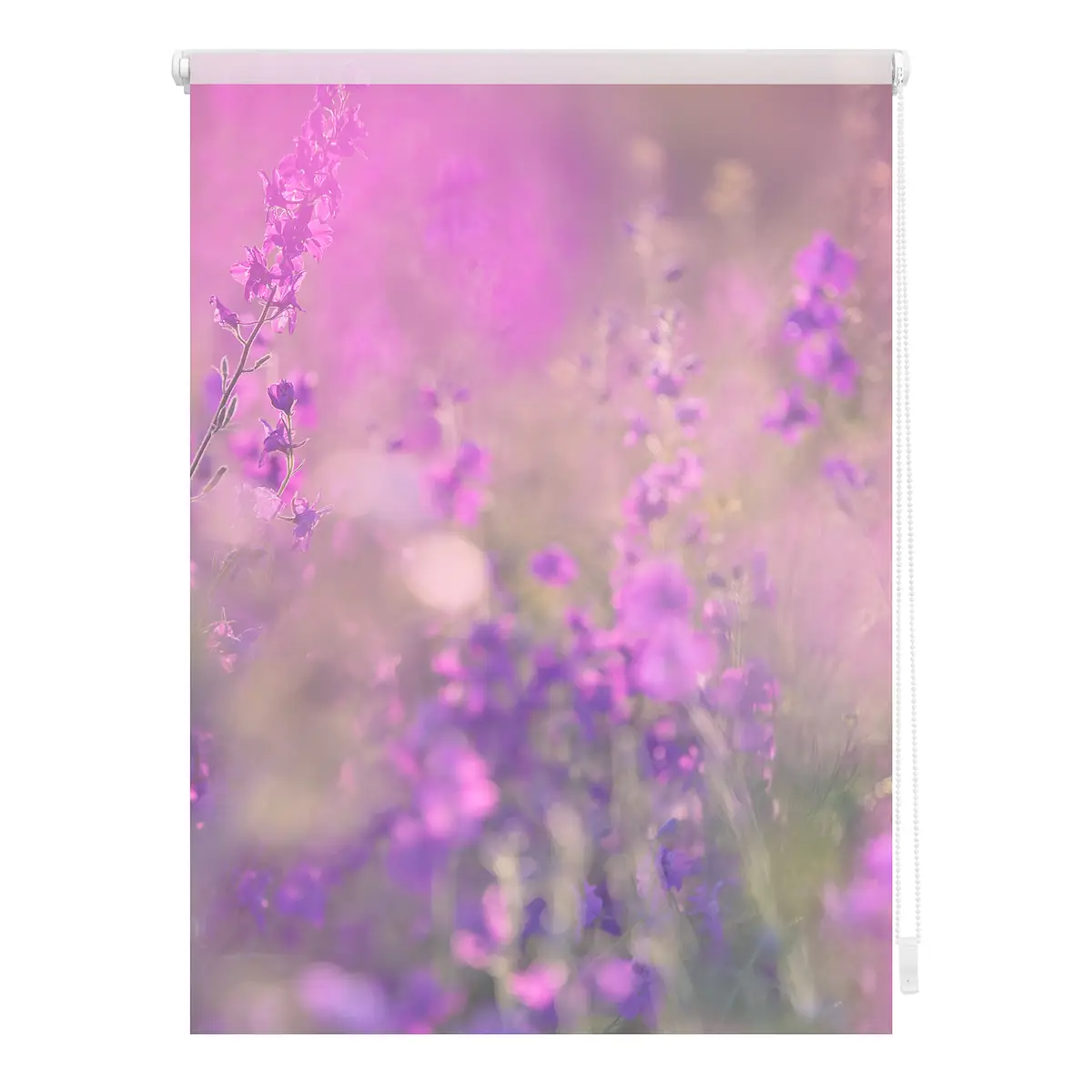 Klemmfix Verdunklungsrollo Blumenwiese | Lila