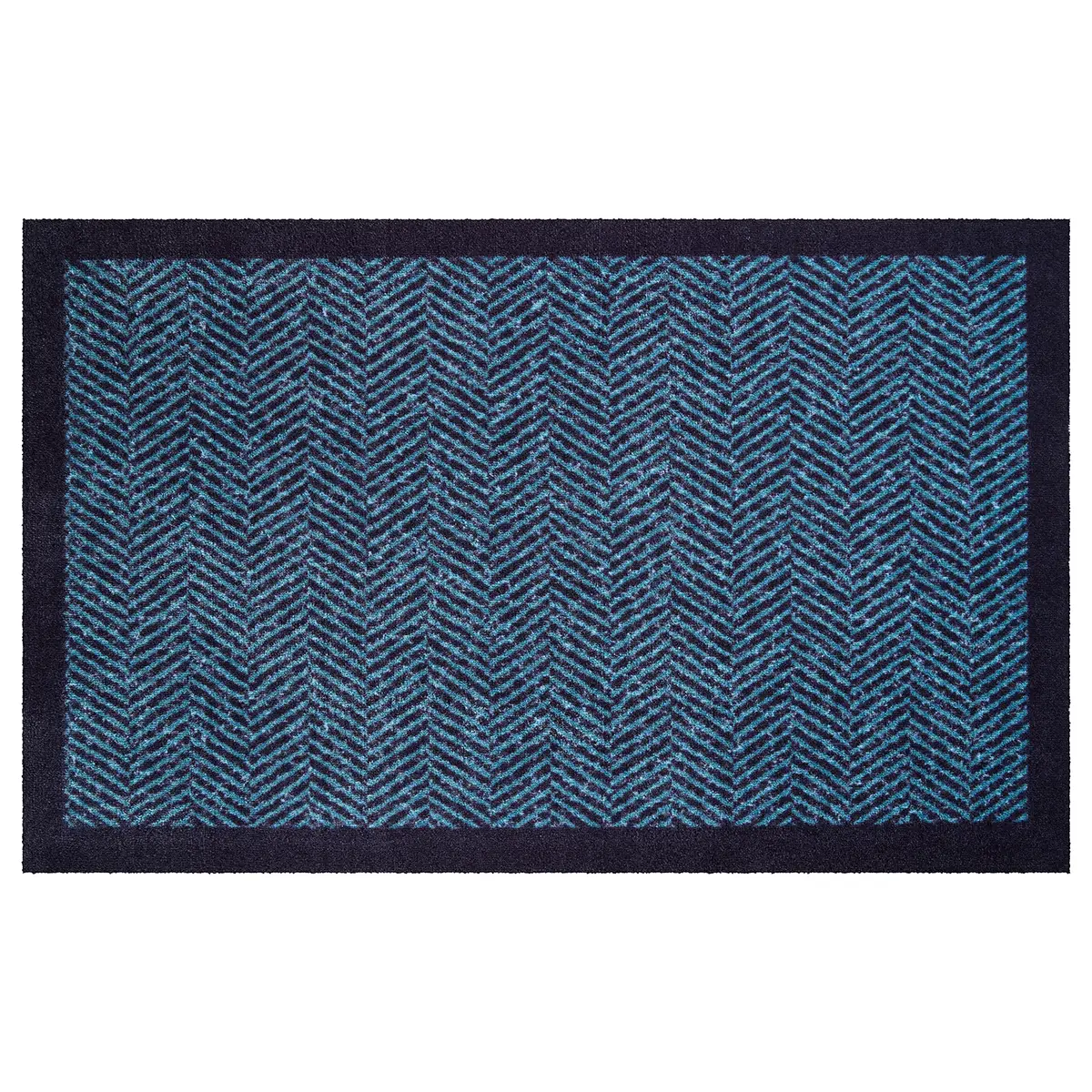 Fußmatte Herringbone | Blau