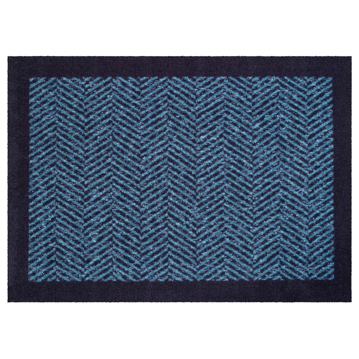 Fußmatte Herringbone | Blau