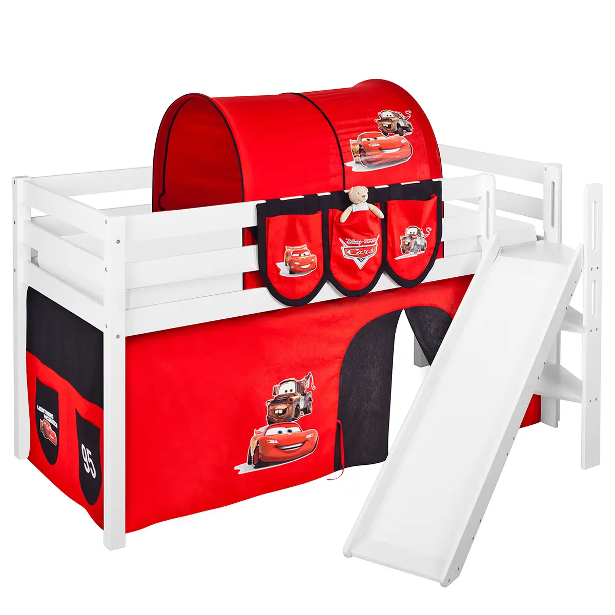 Hochbett Disney Cars II | Weiß