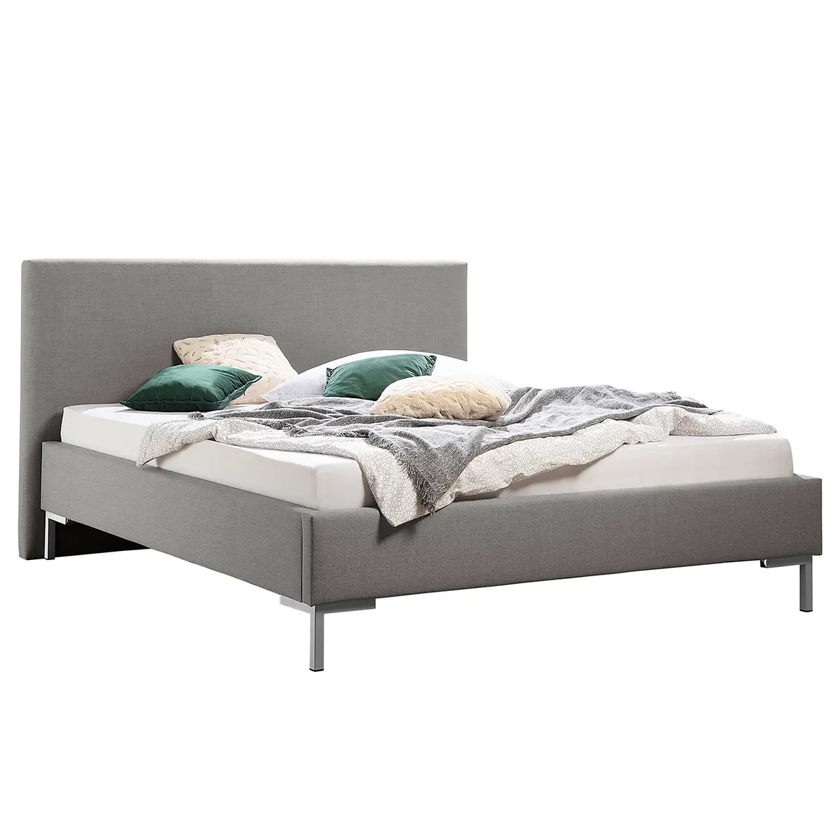 Polsterbett Milo 160 x 200cm | Grau