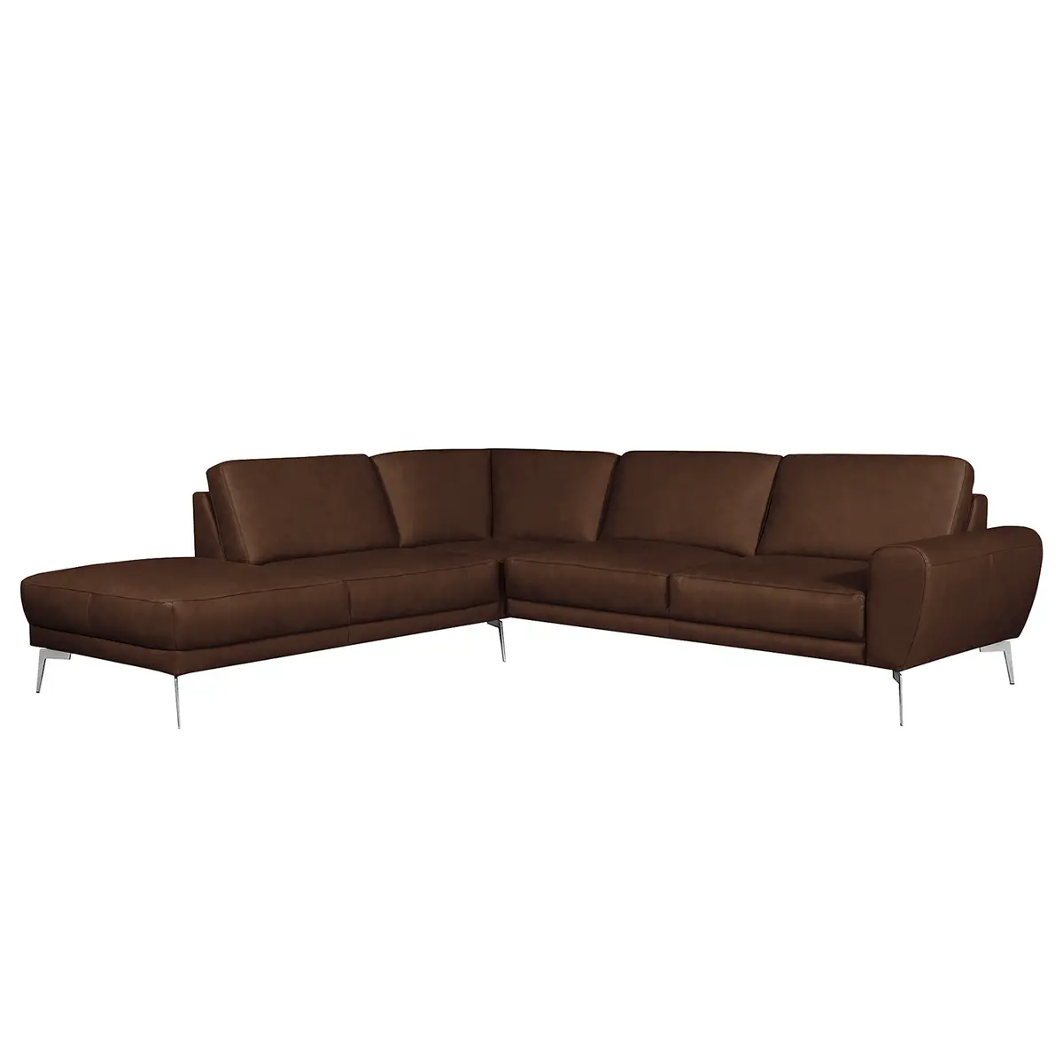 Ecksofa mit Ottomane Nadra | Braun