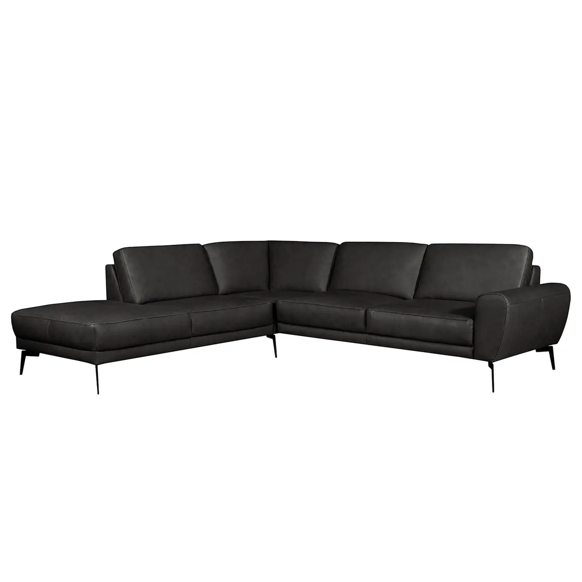 Ecksofa Nadra | Schwarz