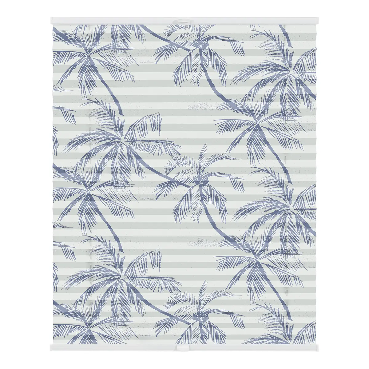 Plissee Klemmfix Blueprint Palms | Blau