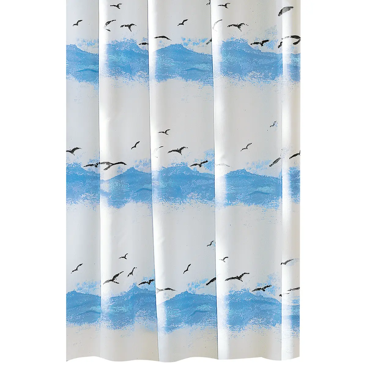 Duschvorhang Seaside Polyester Blau 120 x 200cm | Blau