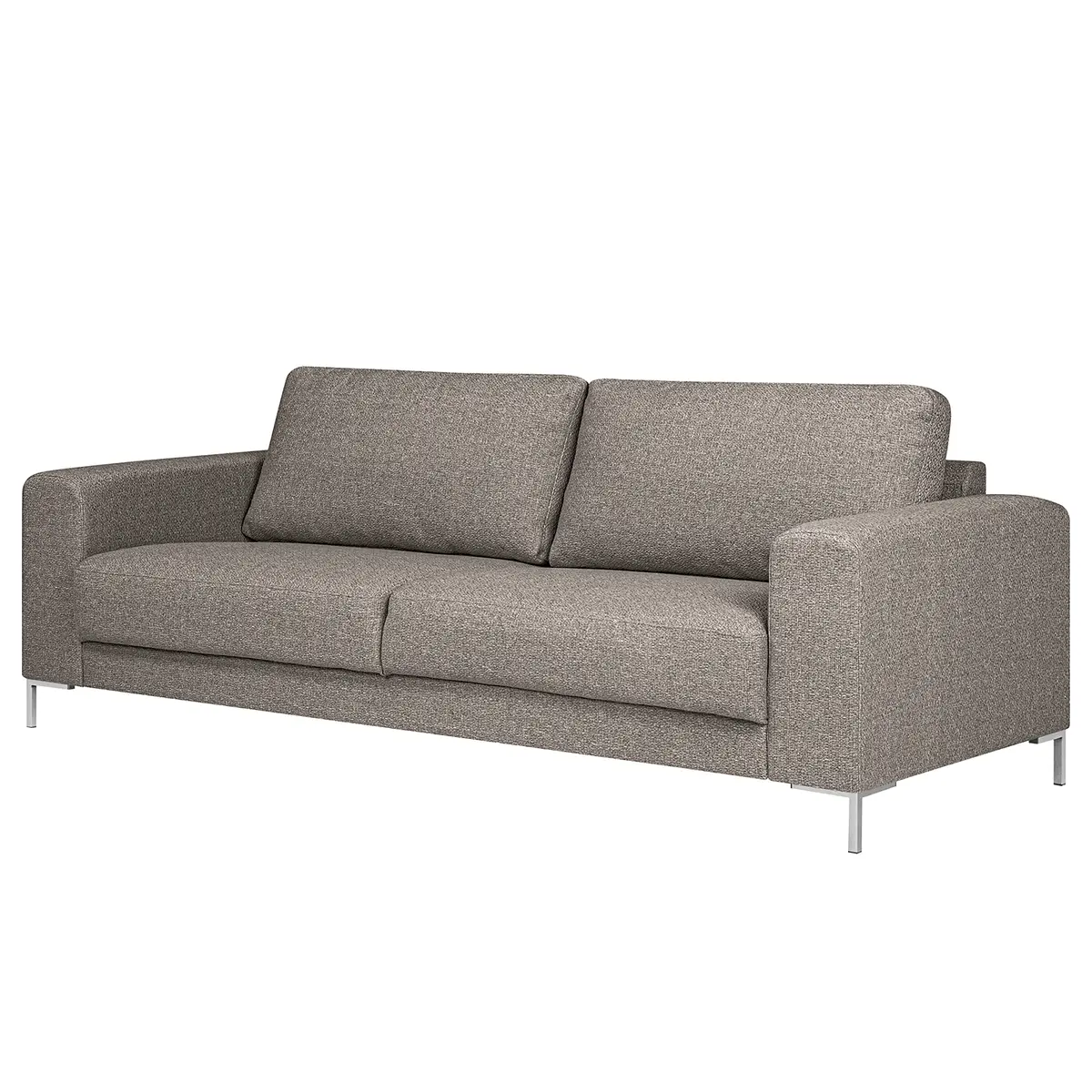Sofa Summer 3-Sitzer Grau Strukturstoff Gesa | Grau