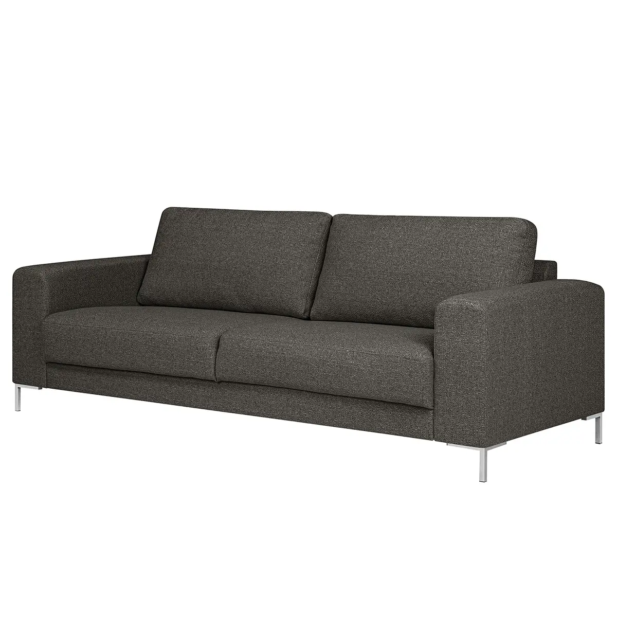 Sofa Summer 3-Sitzer Grau Strukturstoff Gesa | Grau
