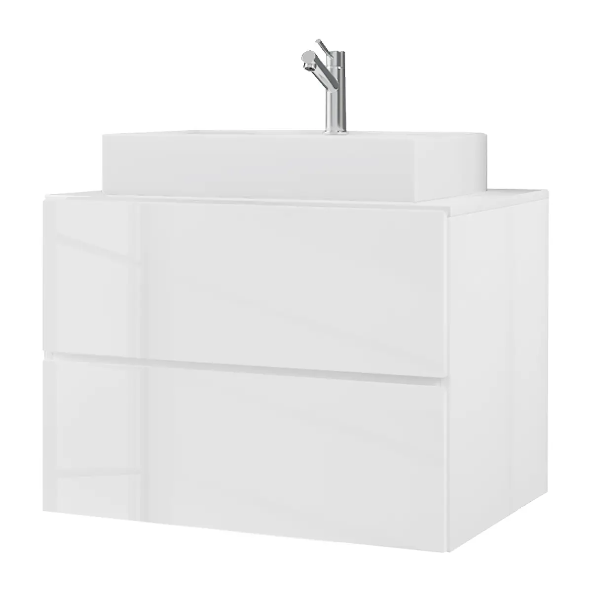 Waschtisch Lendas 81cm Weiß/Weiß | Weiß