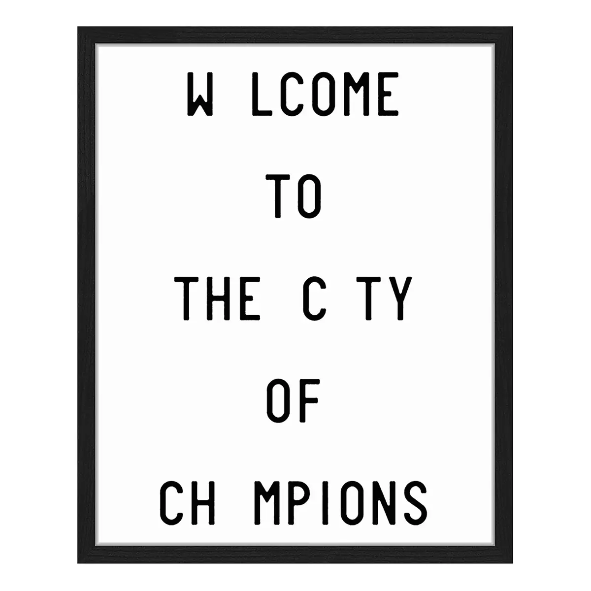 Bild City of champions | Schwarz