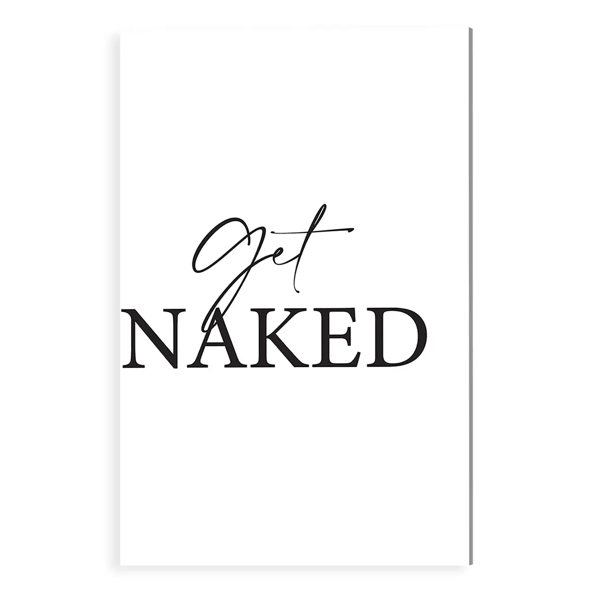 Bild Get naked II Metal: Aku-Dibond Multicolor 30 x 40cm