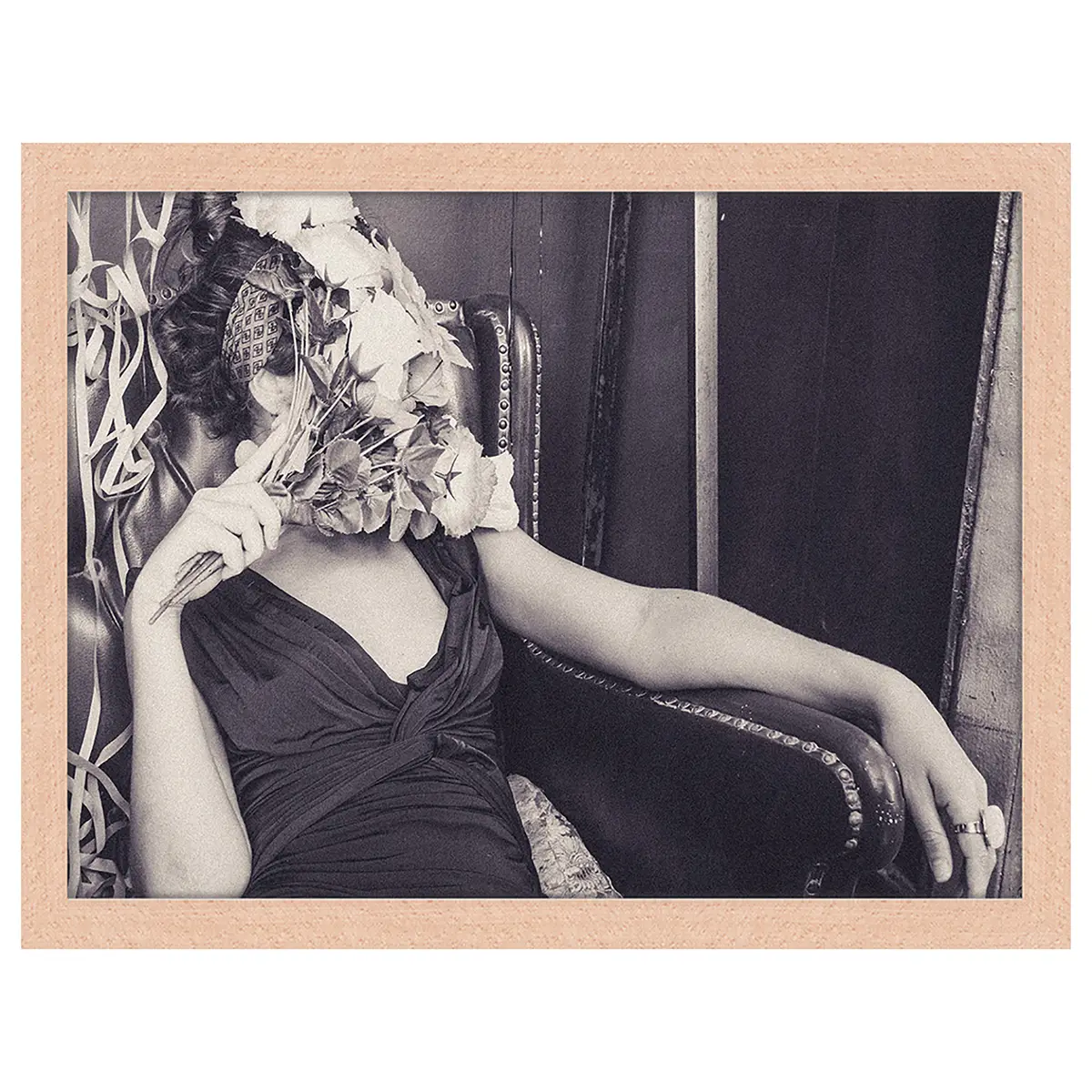 Bild Vintage portrait Rahmen | Beige